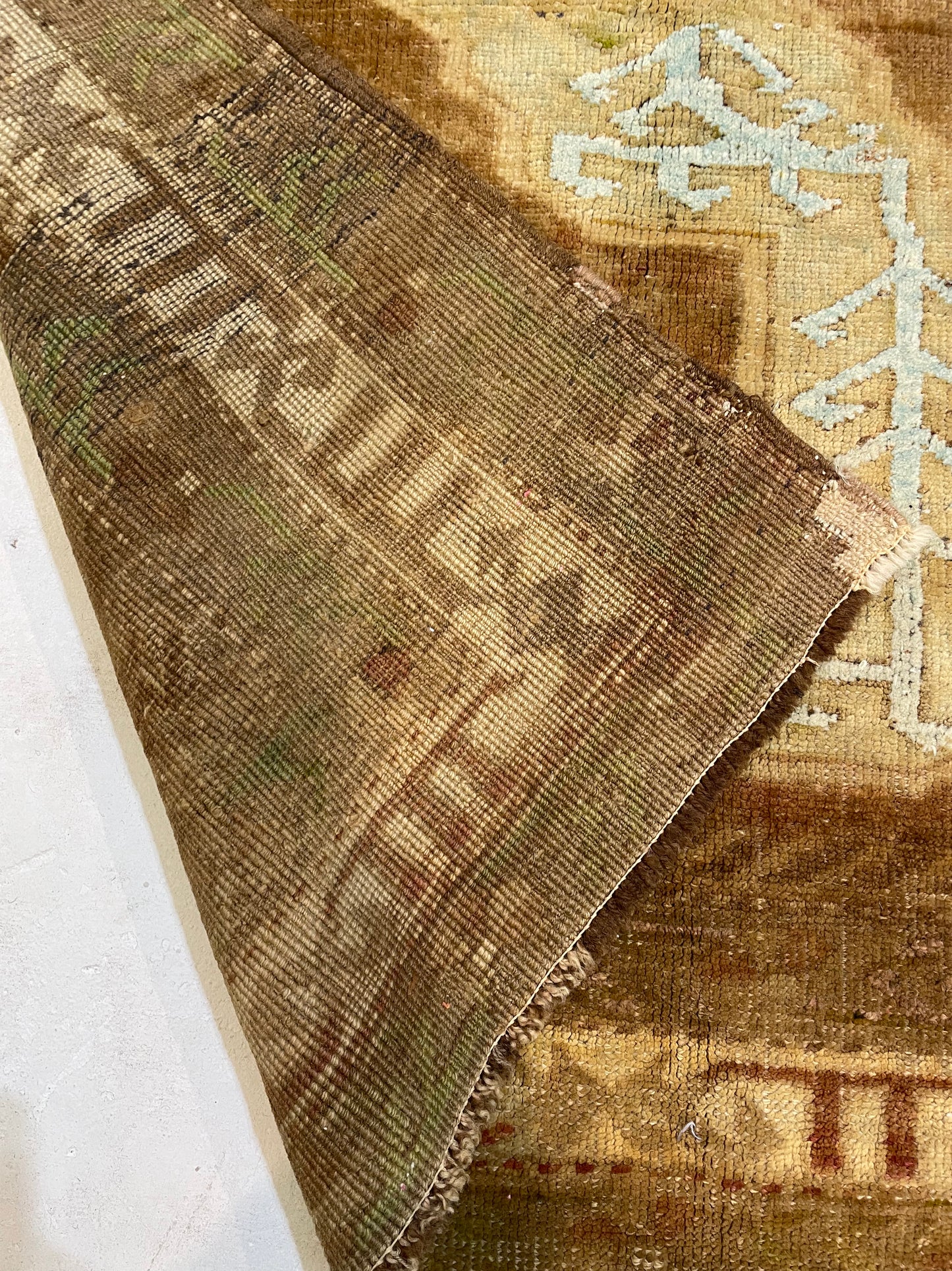 Hand-Knotted Wool Area Rug Turkish Oushak 6'10" x 9'10"