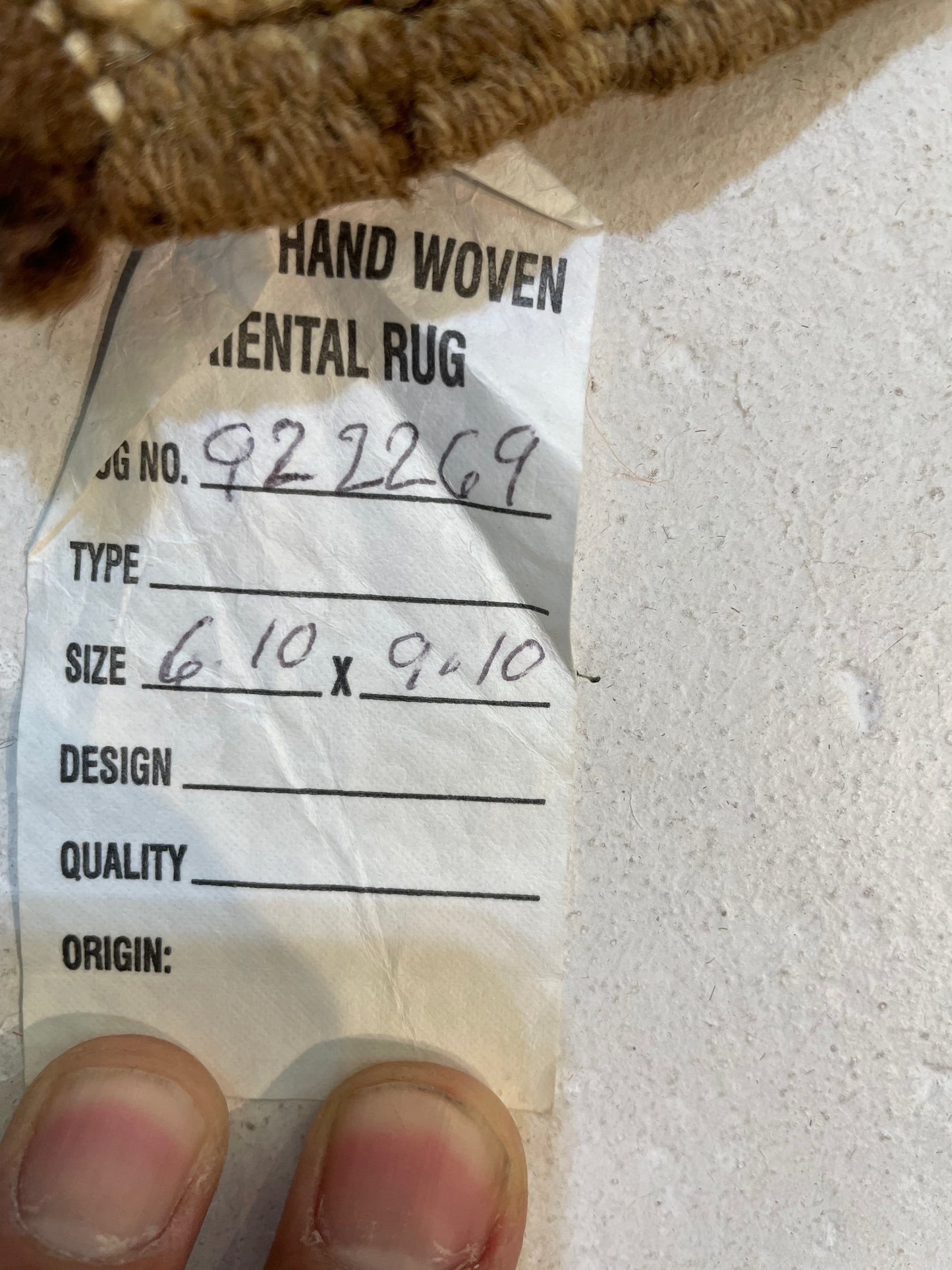 Hand-Knotted Wool Area Rug Turkish Oushak 6'10" x 9'10"