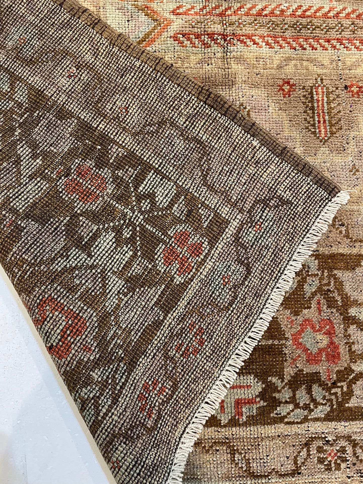Hand-Knotted Wool Area Rug Turkish Oushak 6'6" x 11'6"