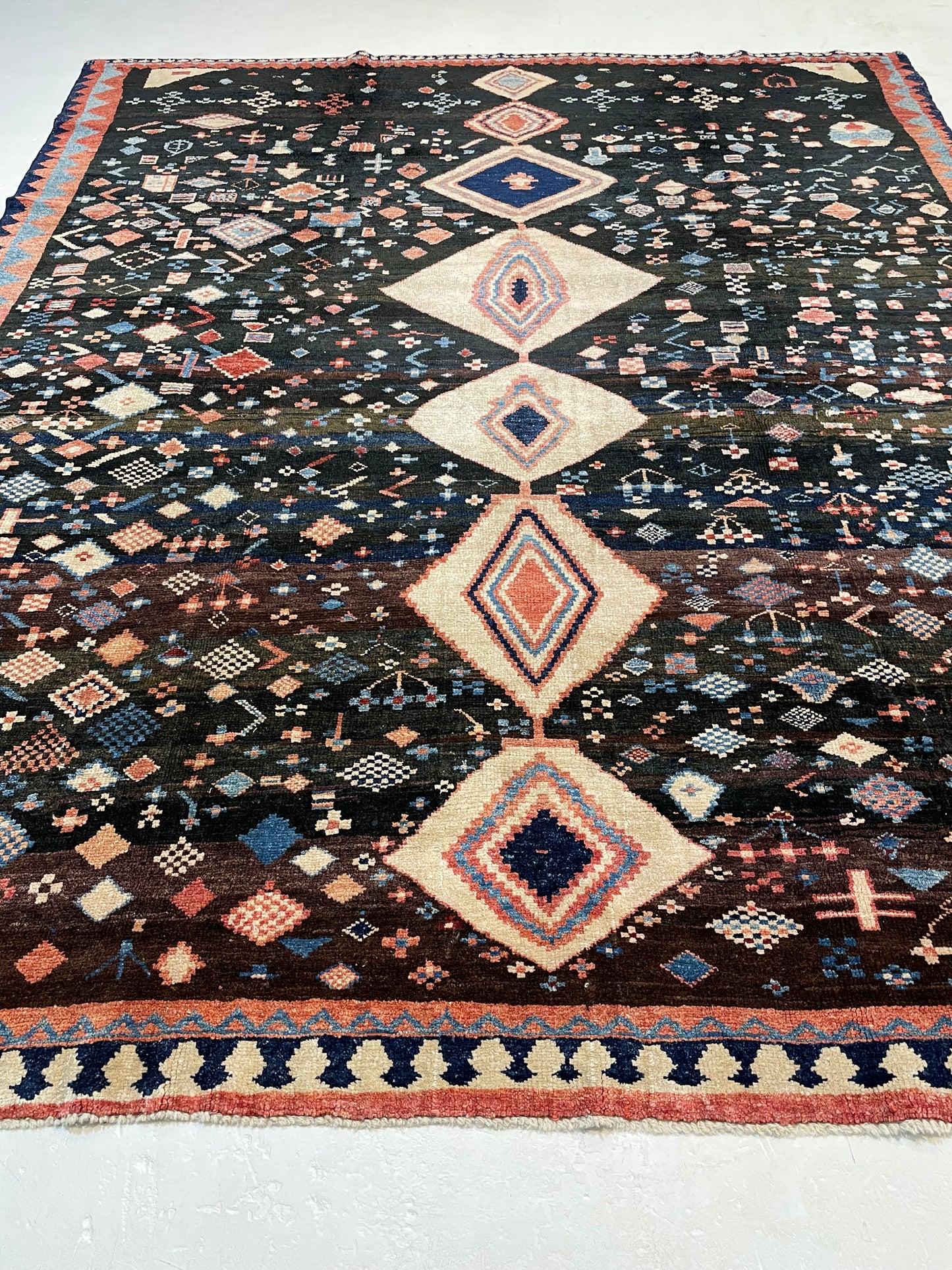 Hand-Knotted Wool Area Rug Turkish Oushak 8'1" x 9'7"