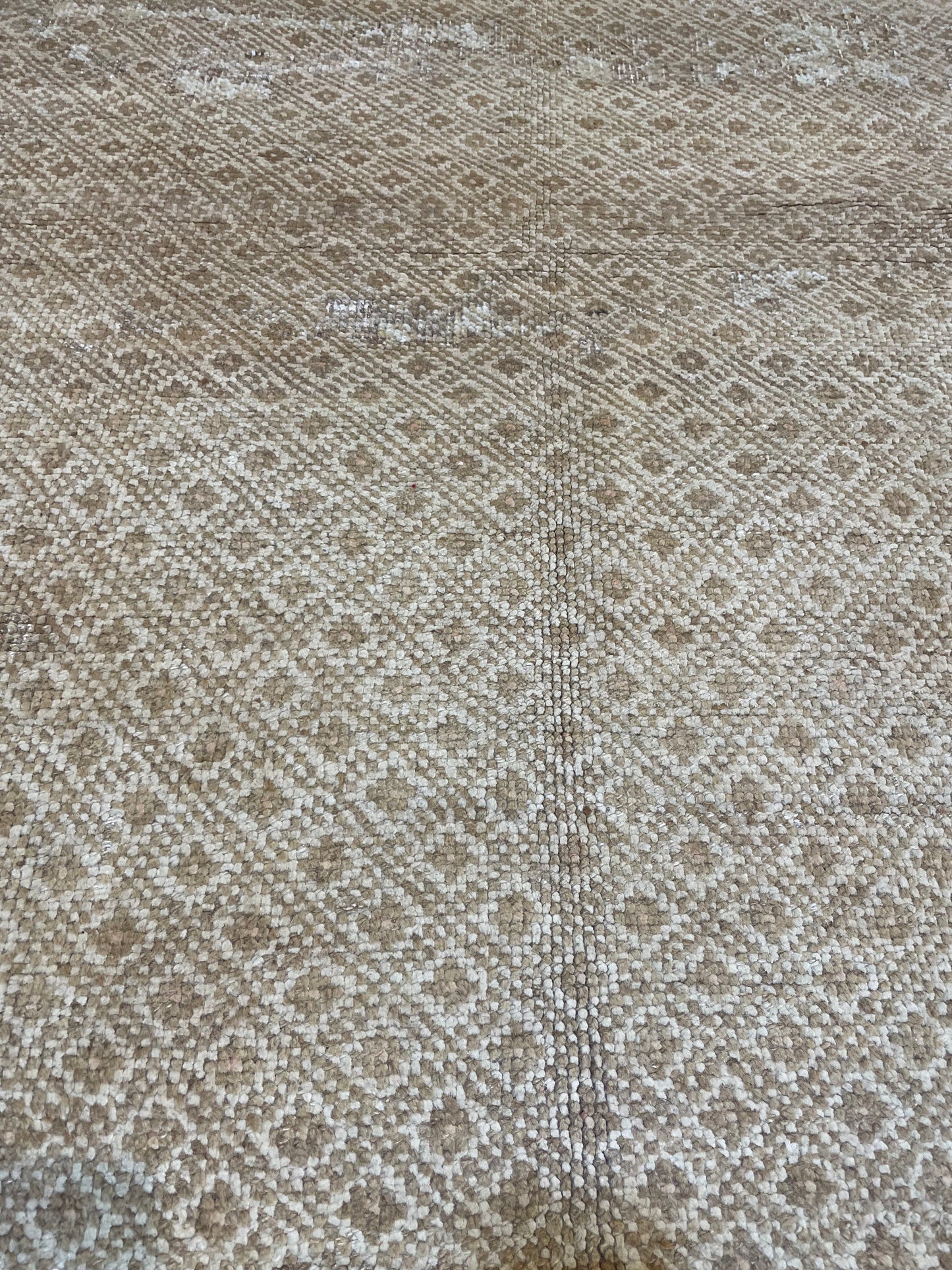 Hand-Knotted Wool Area Rug Turkish Oushak 6'8" x 9'10"