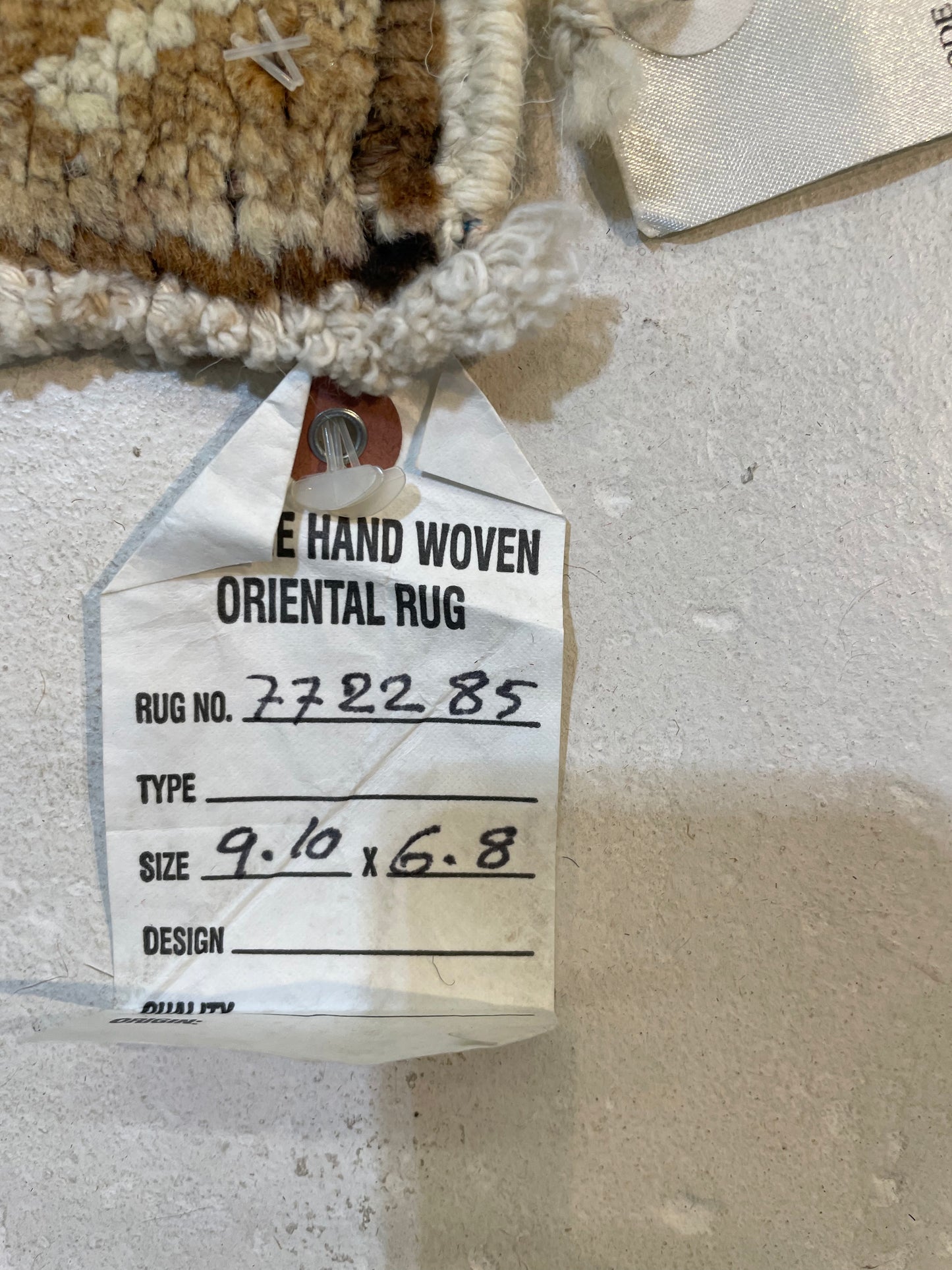 Hand-Knotted Wool Area Rug Turkish Oushak 6'8" x 9'10"