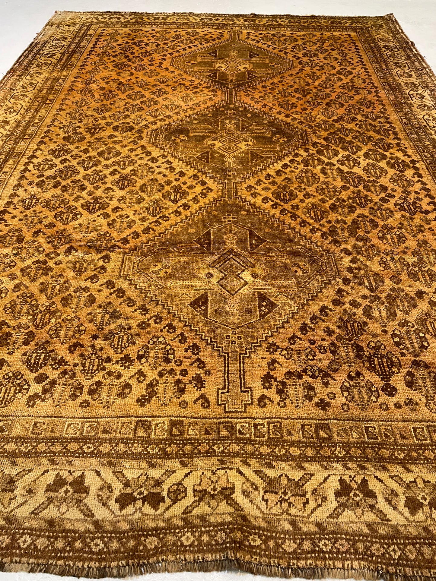 Hand-Knotted Wool Area Rug Turkish Oushak 7'2" x 10'