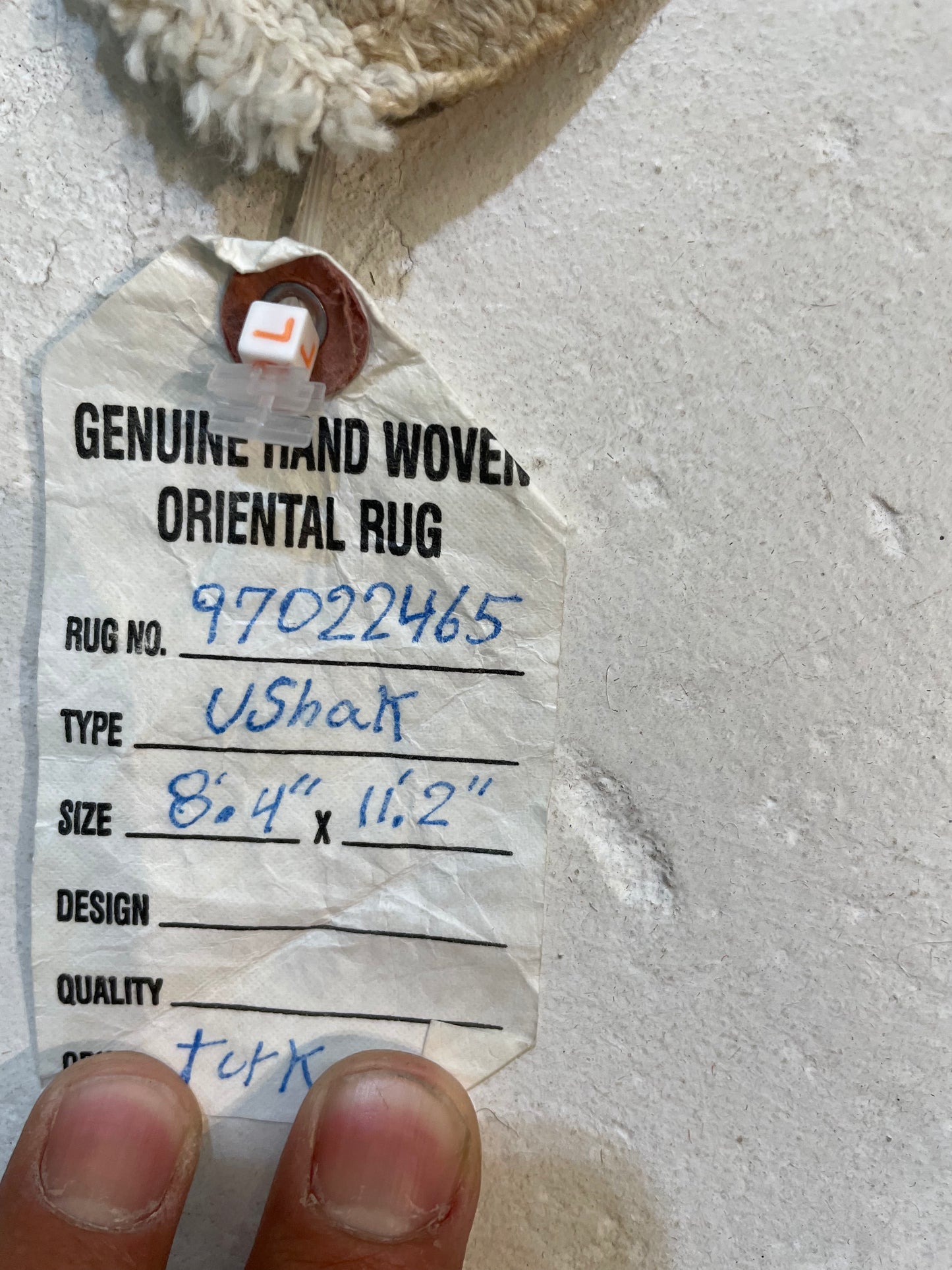 Hand-Knotted Wool Area Rug Turkish Oushak 8'4" x 11'2"