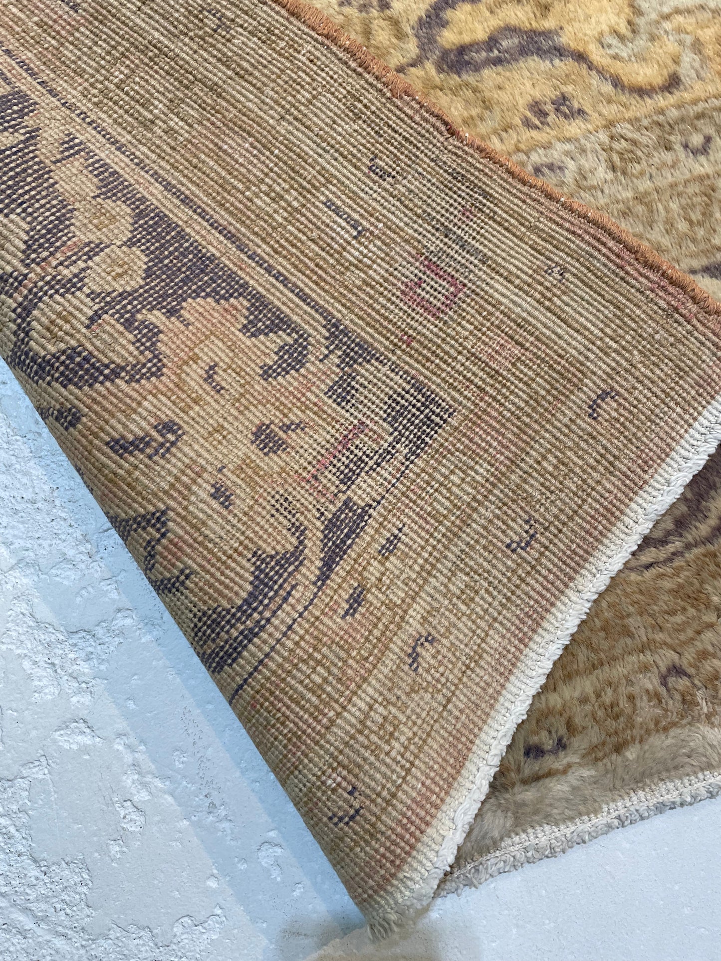 Hand-Knotted Wool Area Rug Turkish Oushak 8'4" x 11'2"