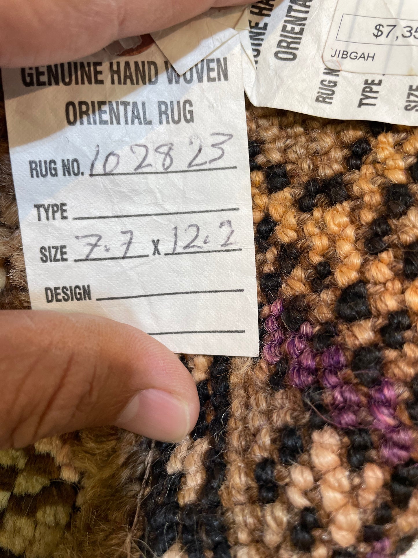 Hand-Knotted Wool Area Rug Turkish Oushak 7'7" x 12'2"