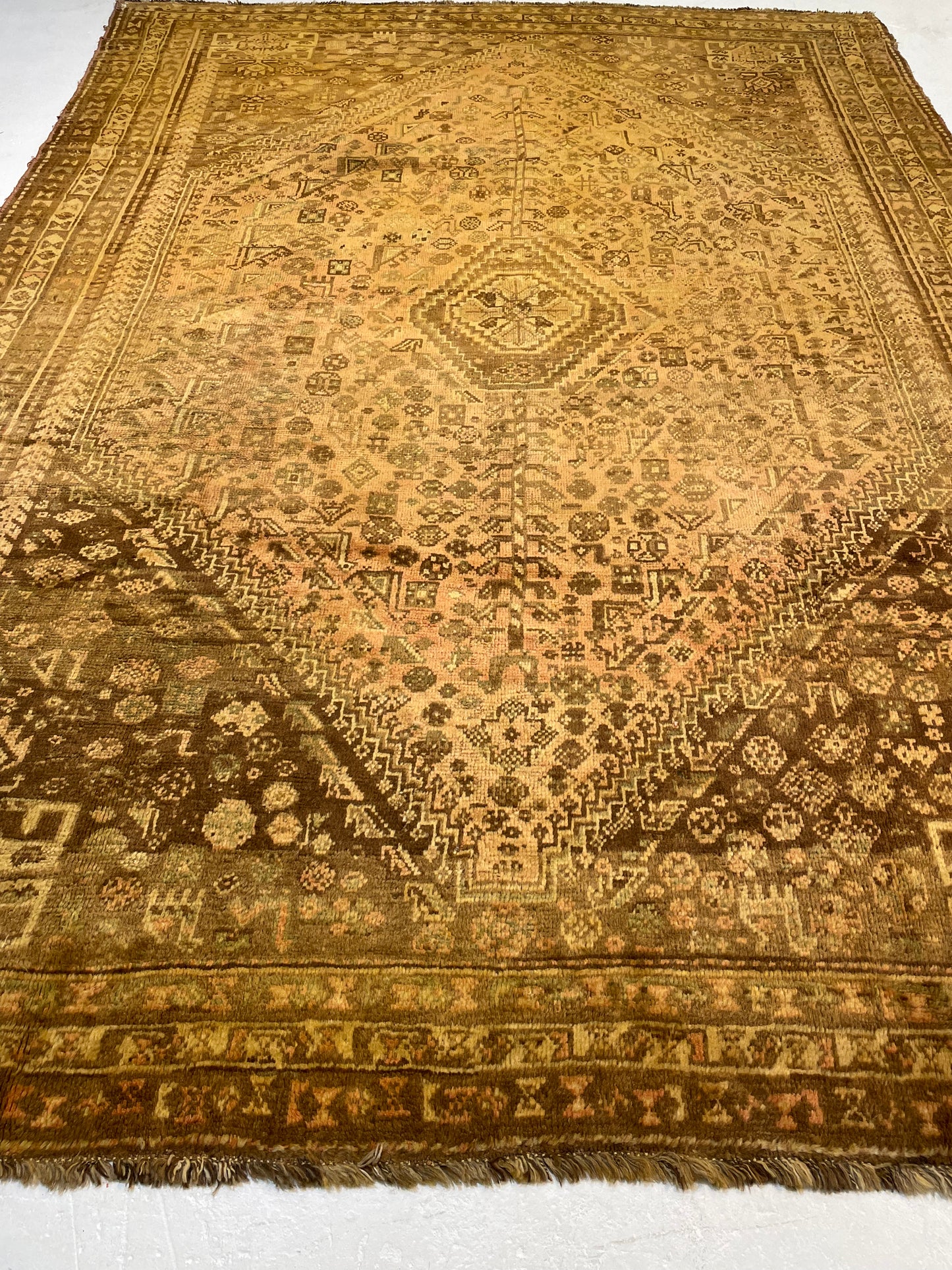Hand-Knotted Wool Rug Turkish Oushak 7'2" x 9'10"