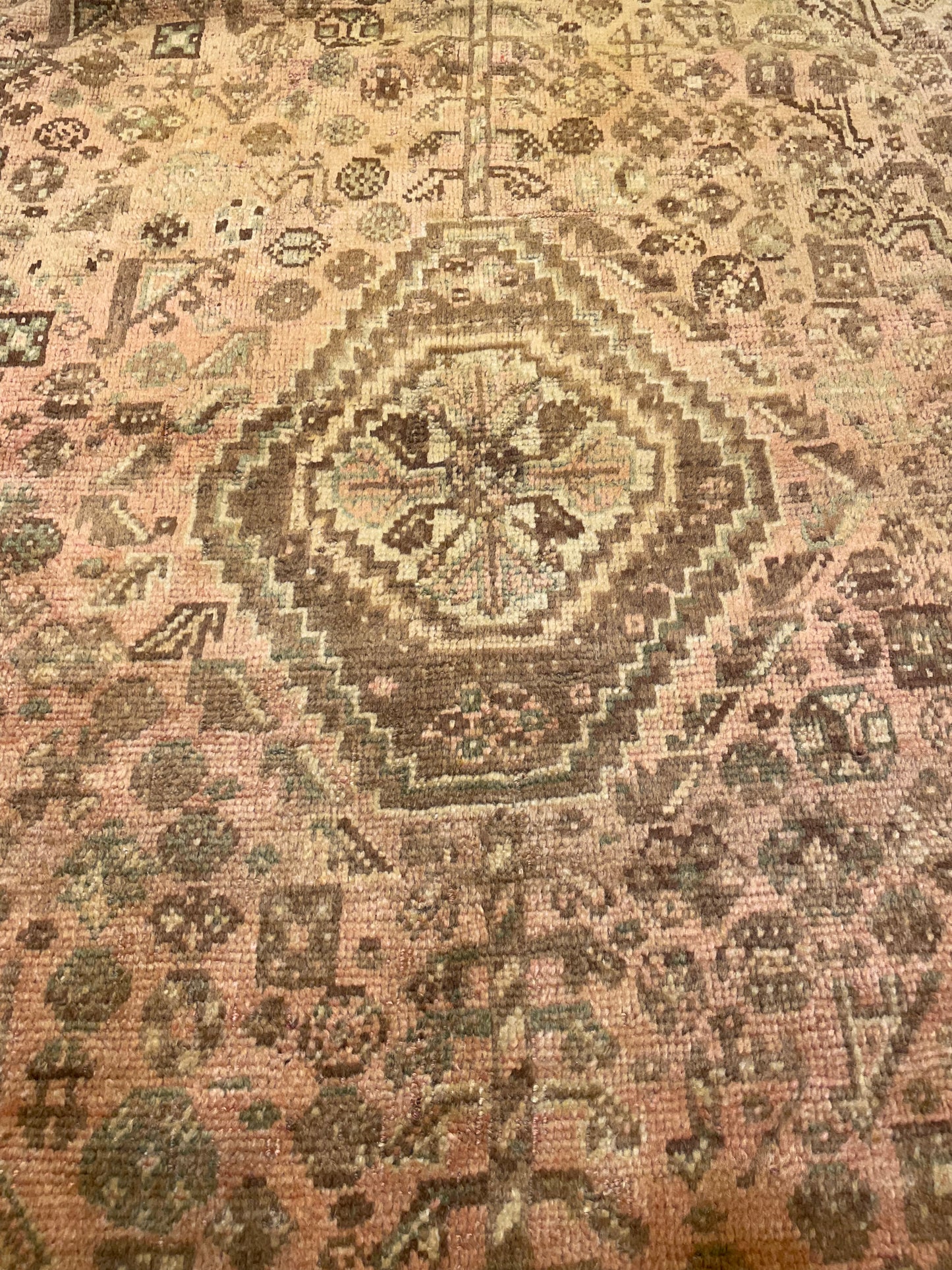 Hand-Knotted Wool Rug Turkish Oushak 7'2" x 9'10"