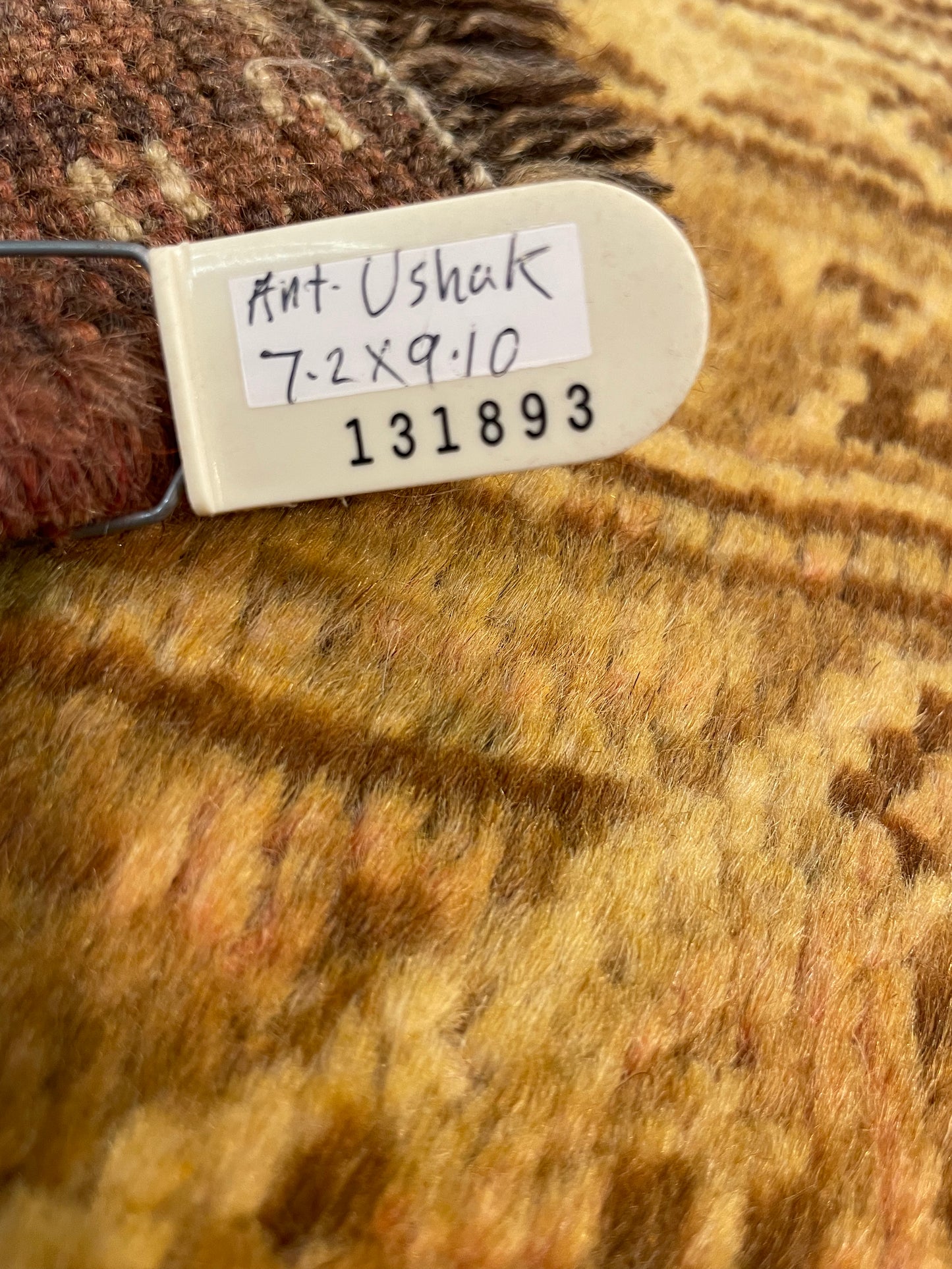 Hand-Knotted Wool Rug Turkish Oushak 7'2" x 9'10"