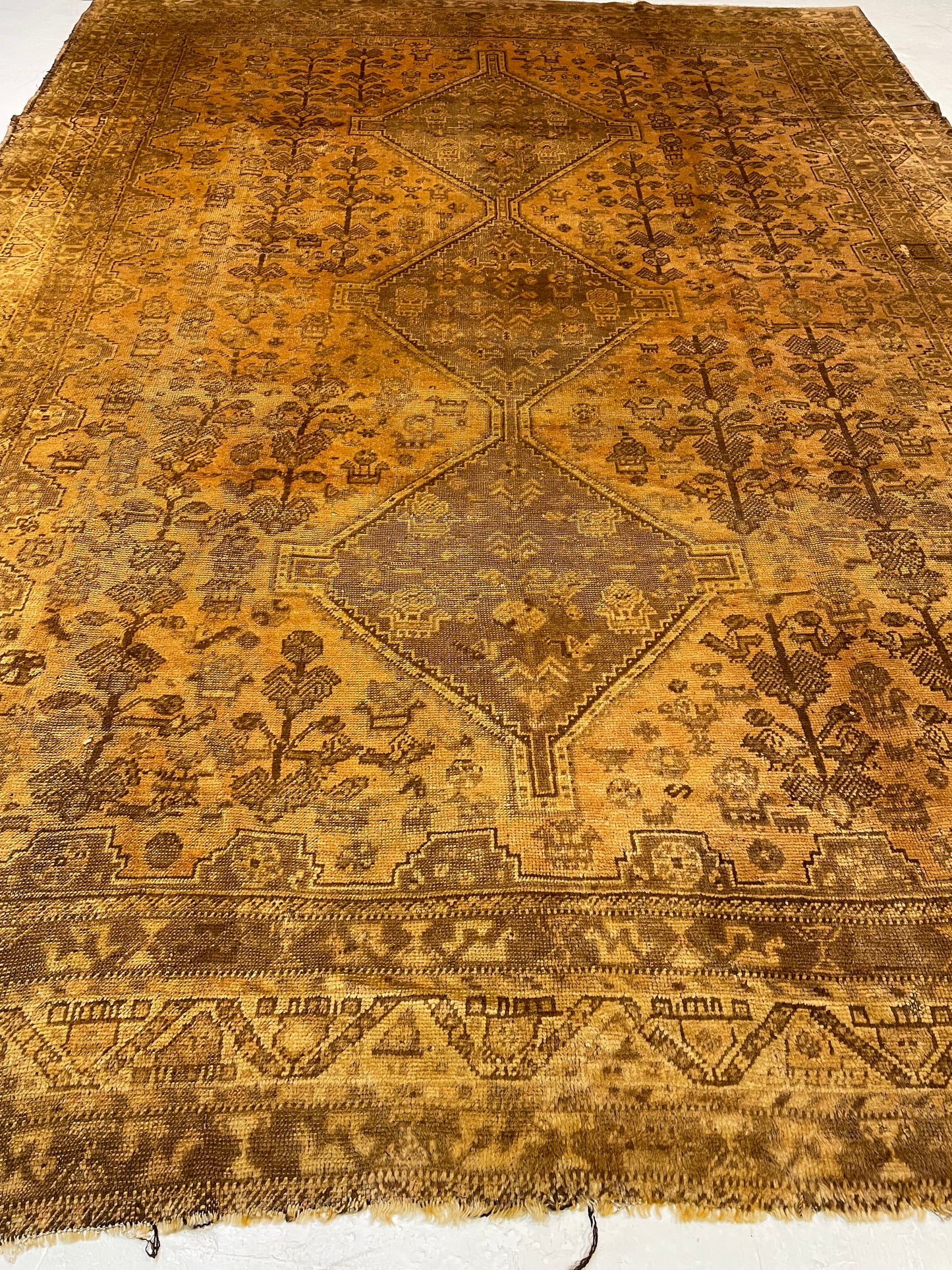 Hand-Knotted Wool Rug Turkish Oushak 7' x 9'10"