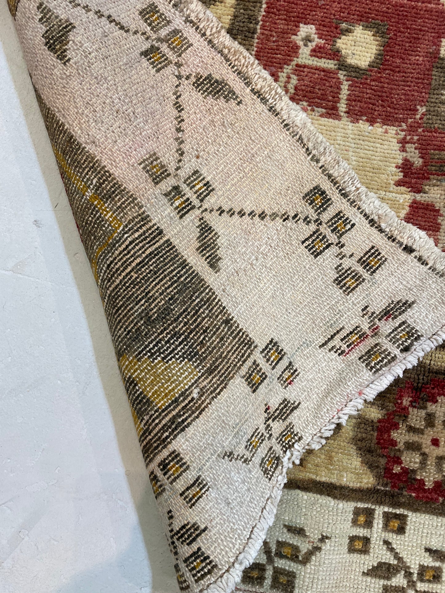 Hand-Knotted Wool Rug Turkish Oushak 9'3" x 10'6"