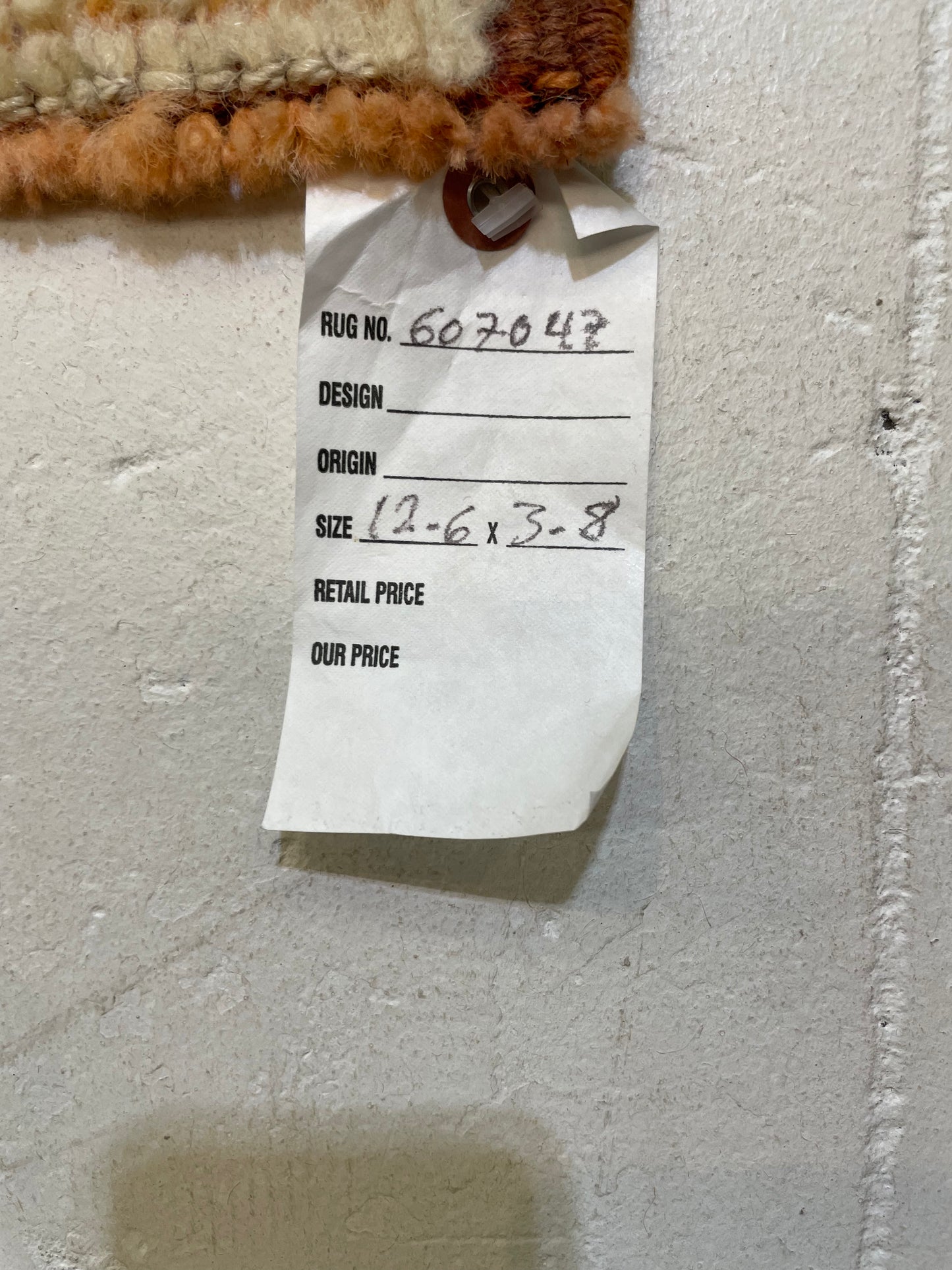 Hand-Knotted Wool Runner Turkish Oushak 3'8" x 12'6"