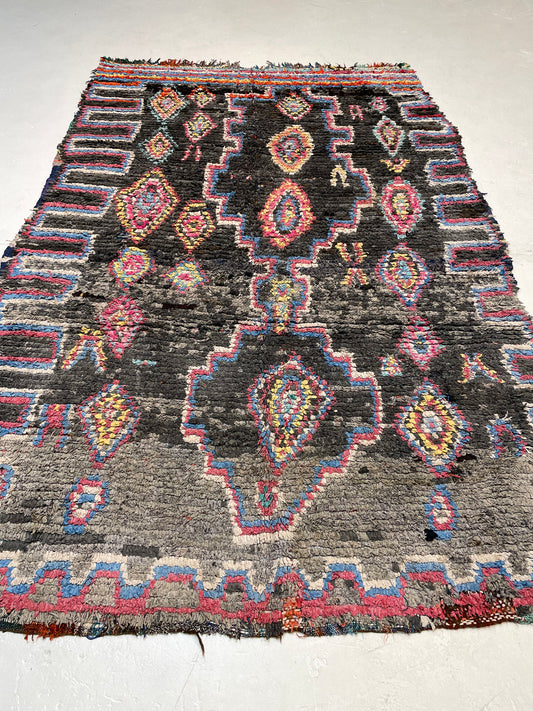 Hand-Knotted Wool Rug Moroccan 5'6" x 8'1"