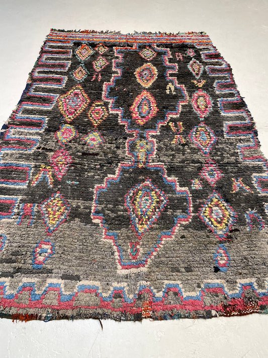 Hand-Knotted Wool Rug Moroccan 5'6" x 8'1"