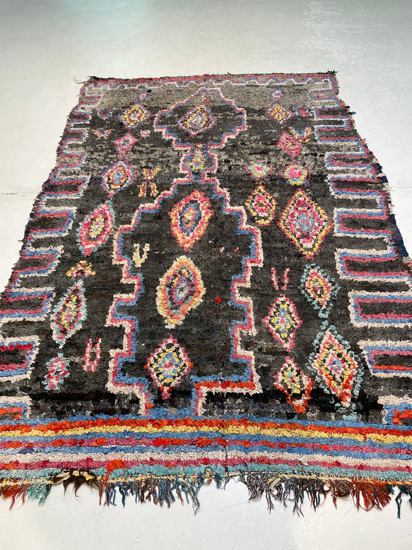 Hand-Knotted Wool Rug Moroccan 5'6" x 8'1"