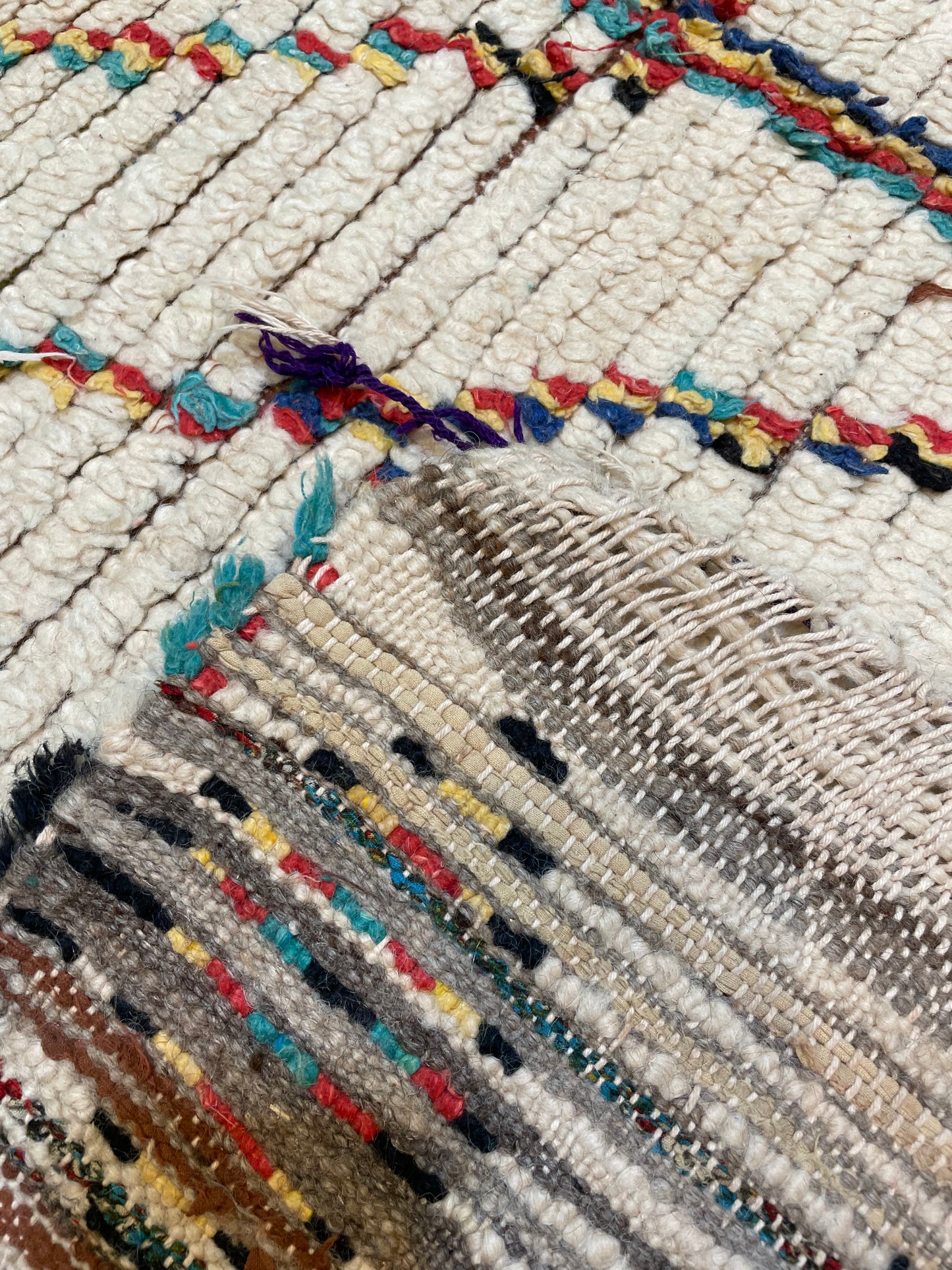 Hand-Knotted Wool Rug Moroccan 4' x 7'4"