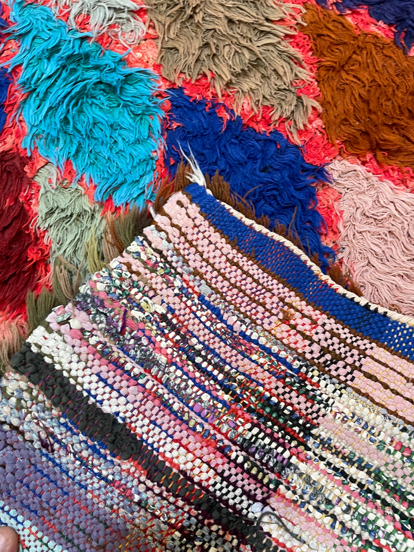 Hand-Knotted Wool Runner Moroccan 3' x 9'1"