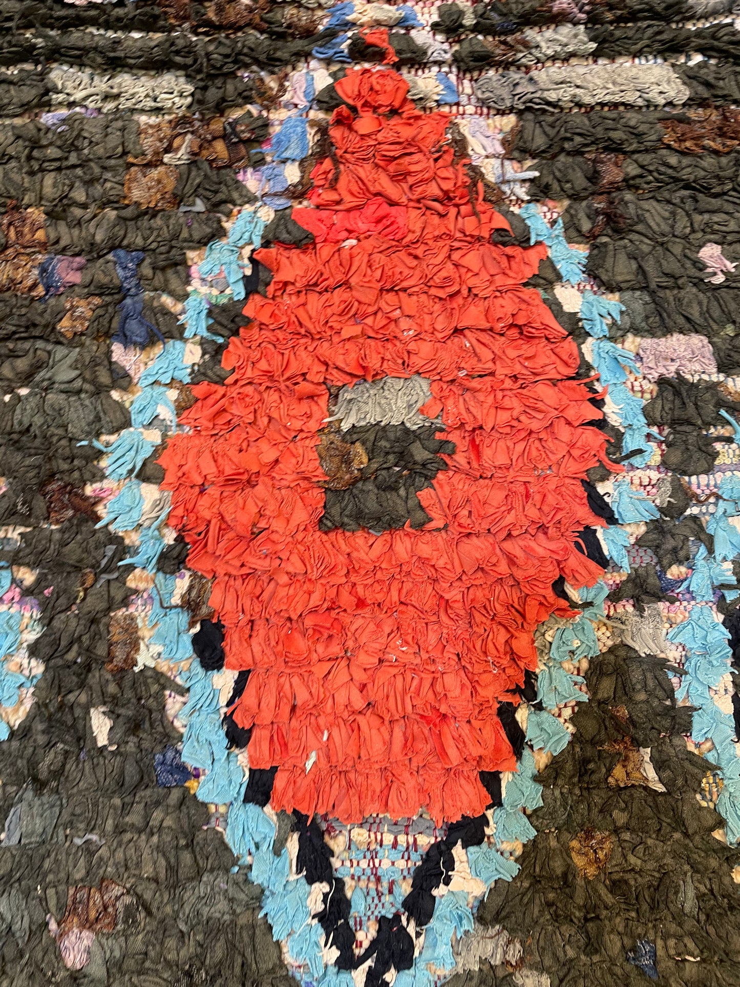 Hand-Knotted Wool Runner Moroccan 2'11" x 7'11"