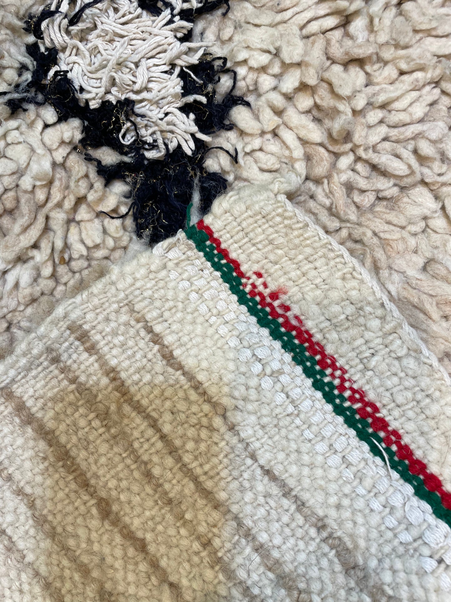 Hand-Knotted Wool Runner Moroccan 2'4" x 5'10"