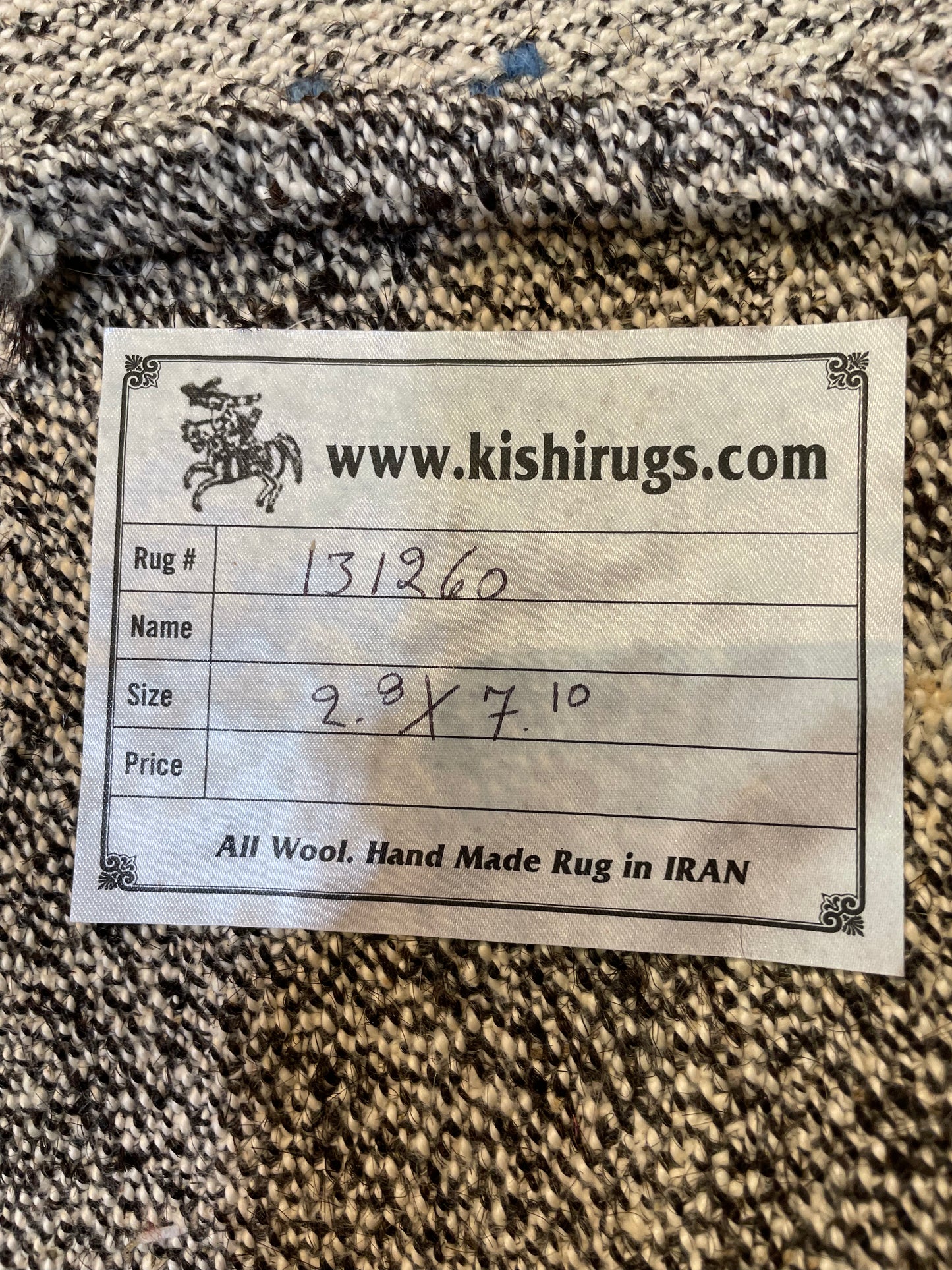 Hand-Knotted Wool Runner Turkish Oushak 2'8" x 7'10"