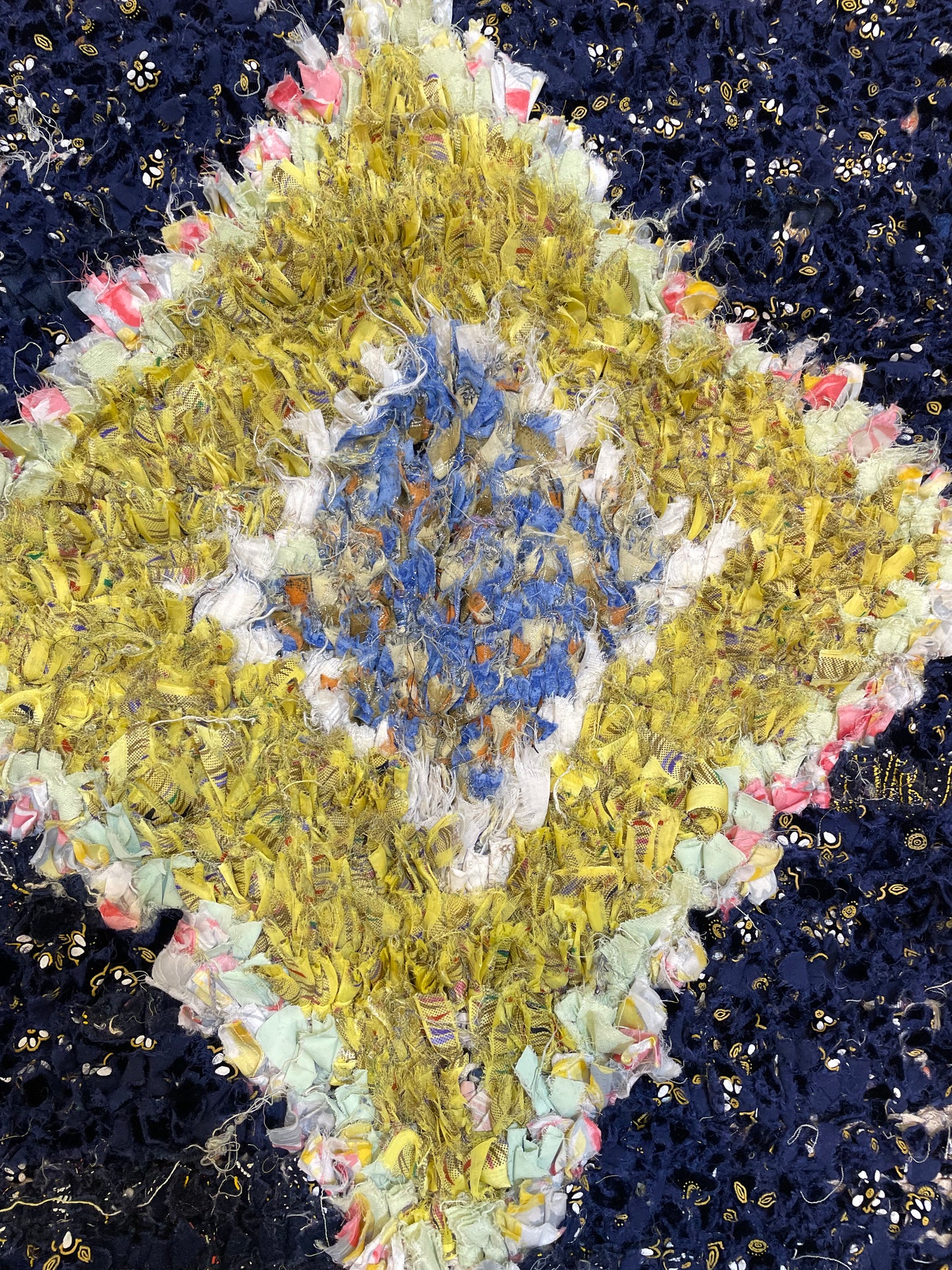 Hand-Knotted Wool Rug Moroccan 4'10" x 7'2"