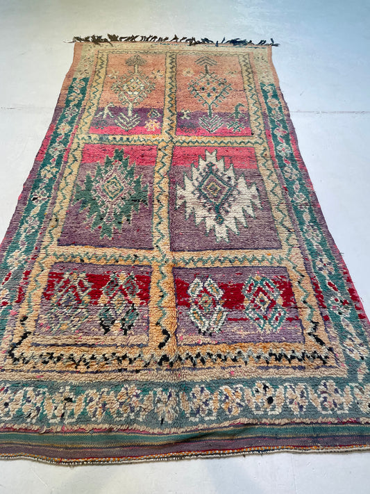 Hand-Knotted Wool Gallery Size Moroccan 5'5" x 10'6"