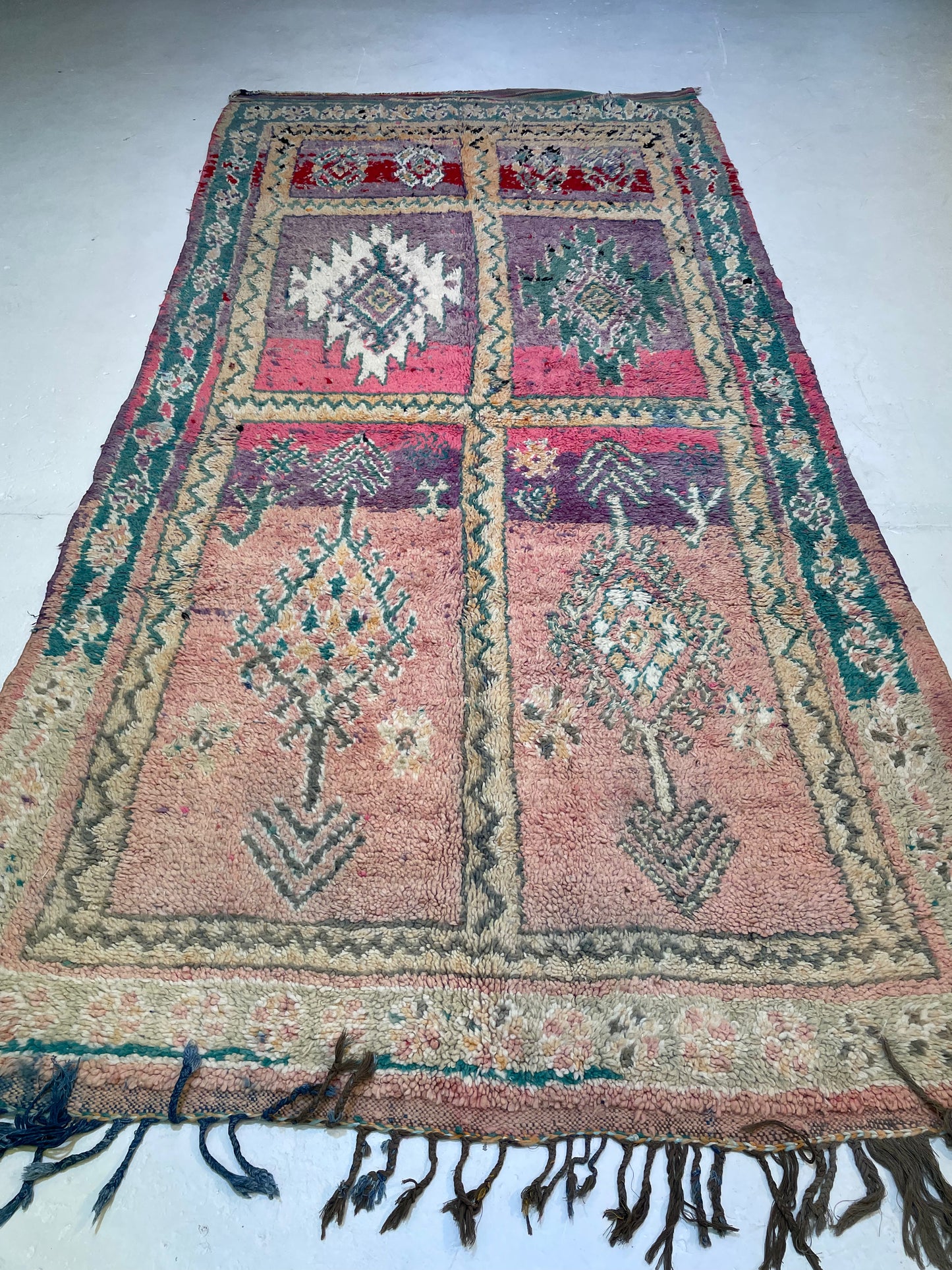 Hand-Knotted Wool Gallery Size Moroccan 5'5" x 10'6"