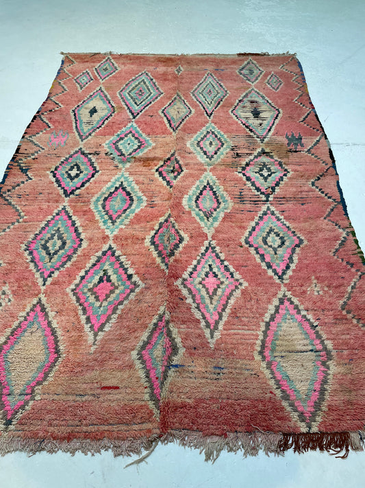 Hand-Knotted Wool Rug Moroccan 5'8" x 8'11"