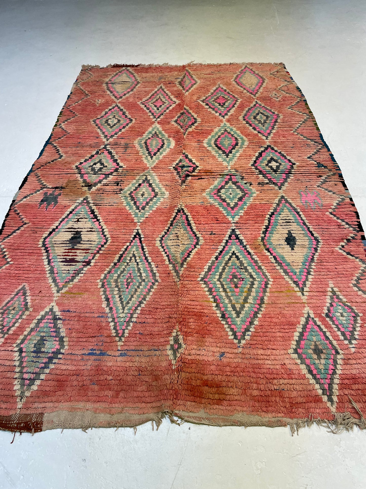 Hand-Knotted Wool Rug Moroccan 5'8" x 8'11"