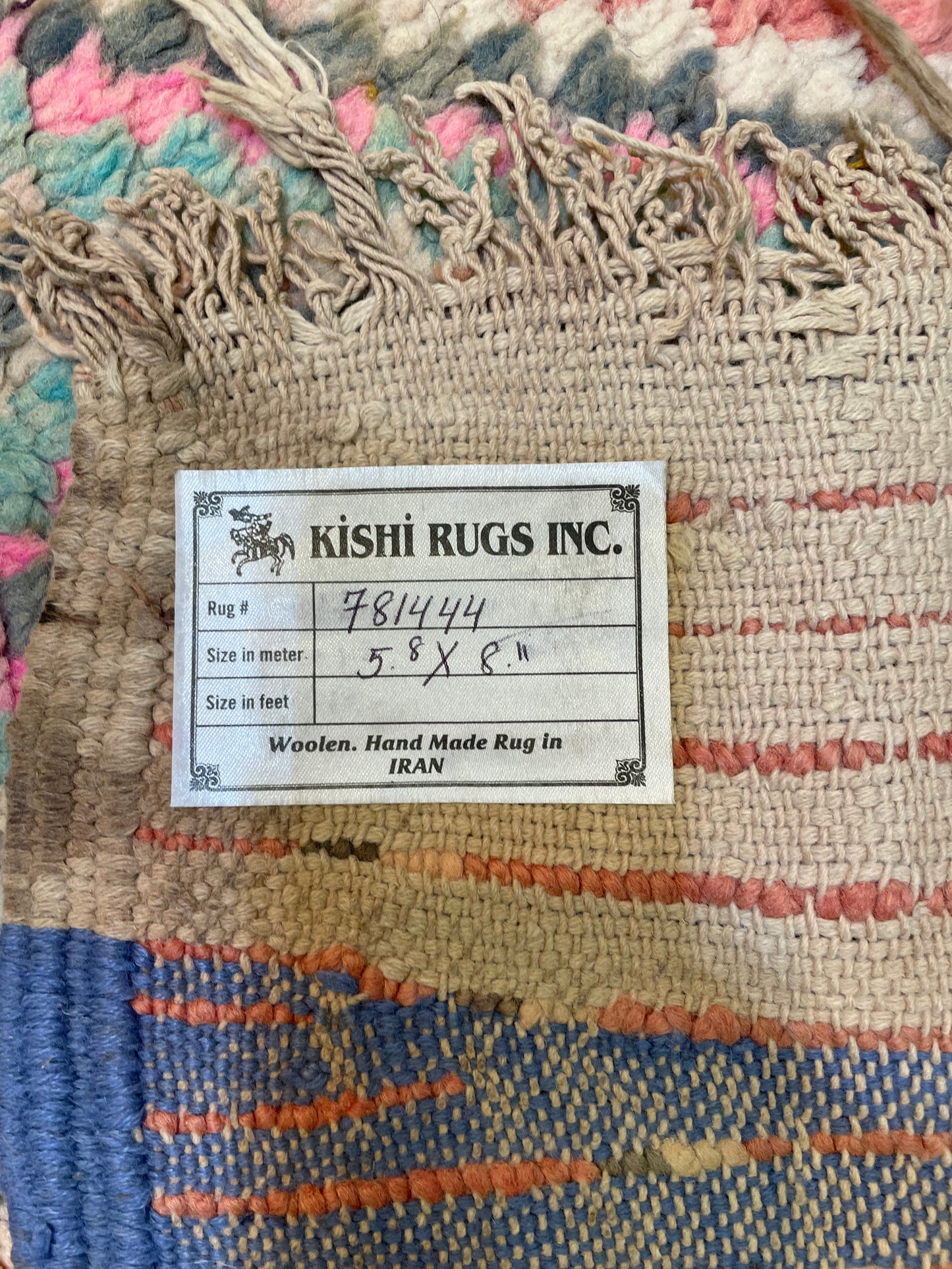 Hand-Knotted Wool Rug Moroccan 5'8" x 8'11"