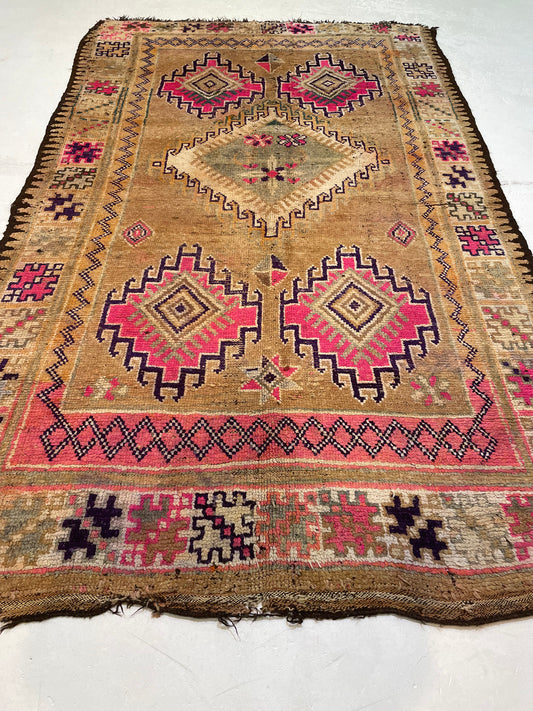 Hand-Knotted Wool Rug Moroccan 6'3" x 9'8"