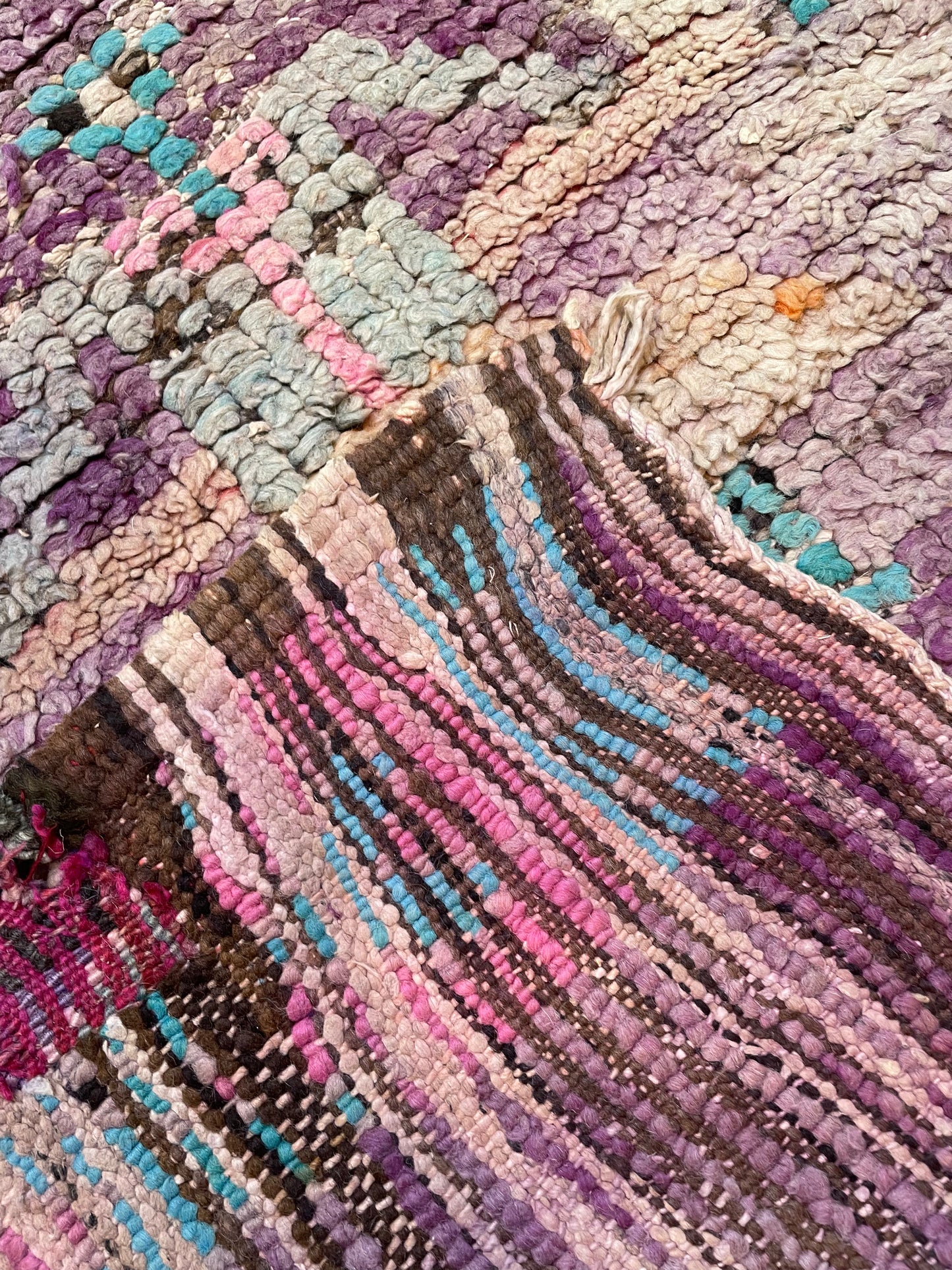 Hand-Knotted Wool Gallery Size Moroccan 6'5" x 12'7"