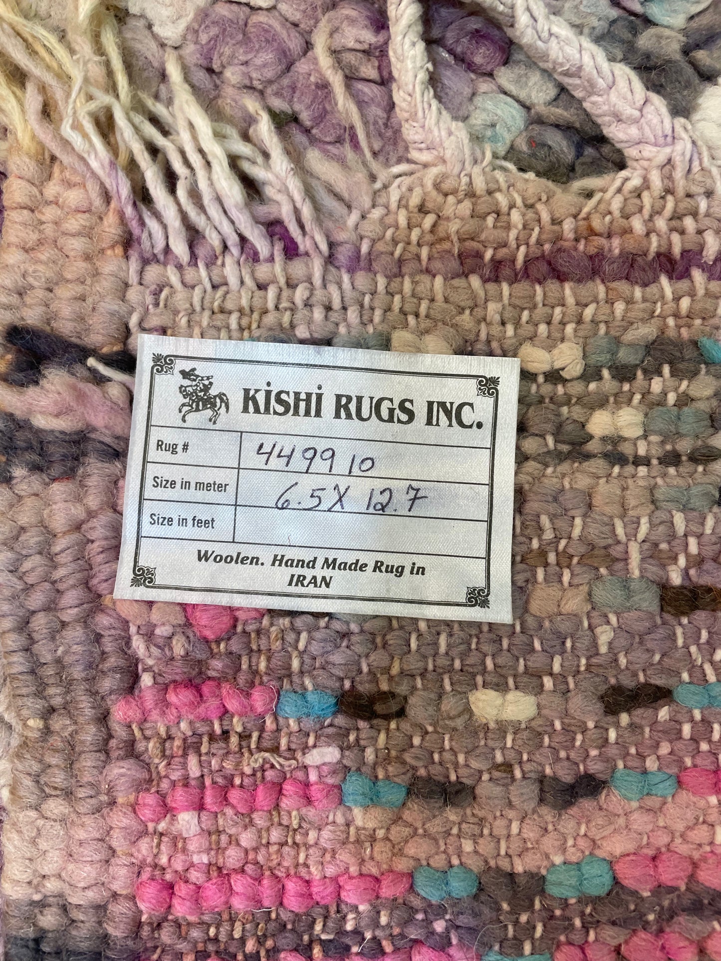 Hand-Knotted Wool Gallery Size Moroccan 6'5" x 12'7"