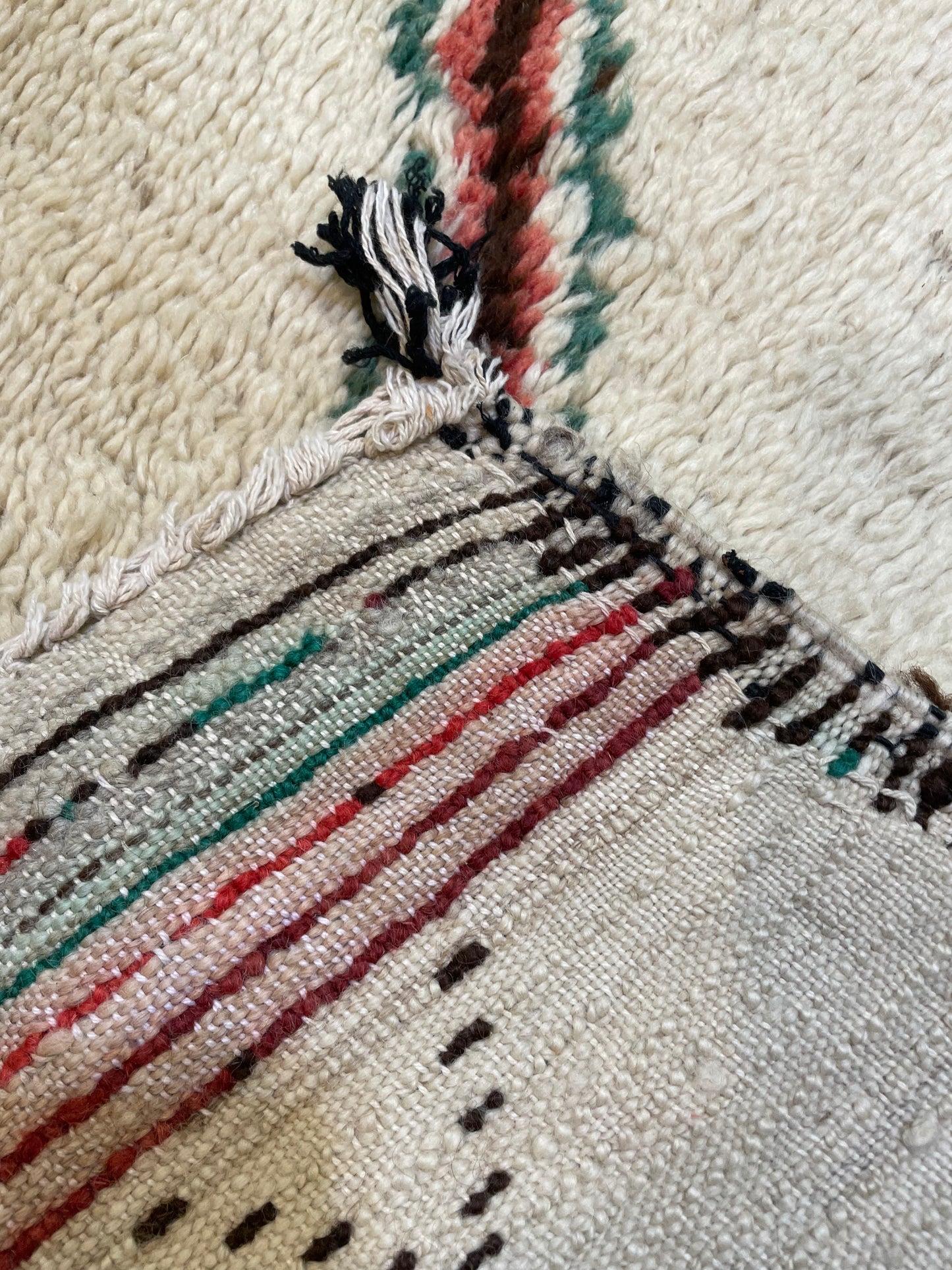 Hand-Knotted Wool Rug Moroccan 4'4" x 6'6"