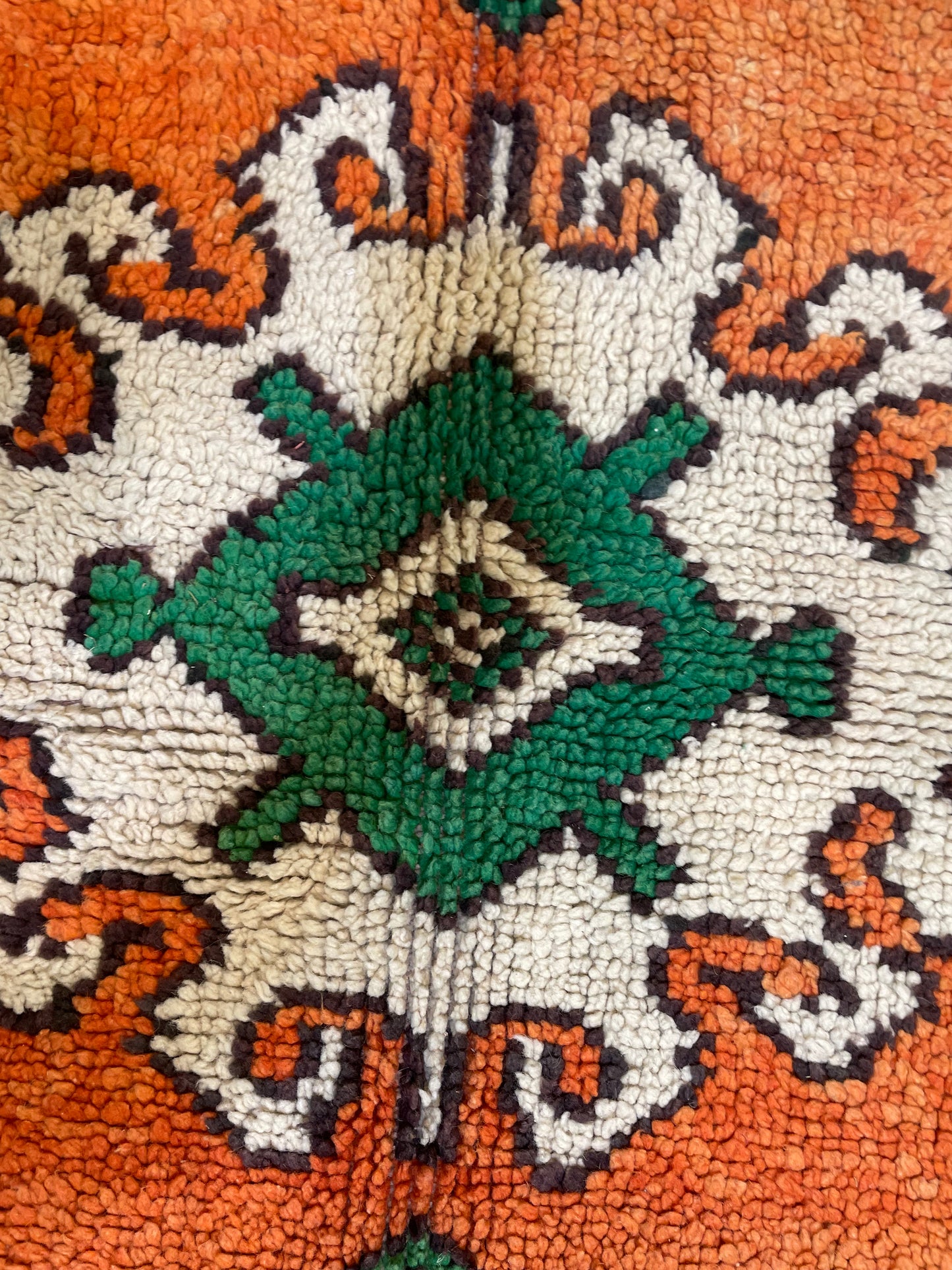 Hand-Knotted Wool Rug Moroccan 6'3" x 7'1"