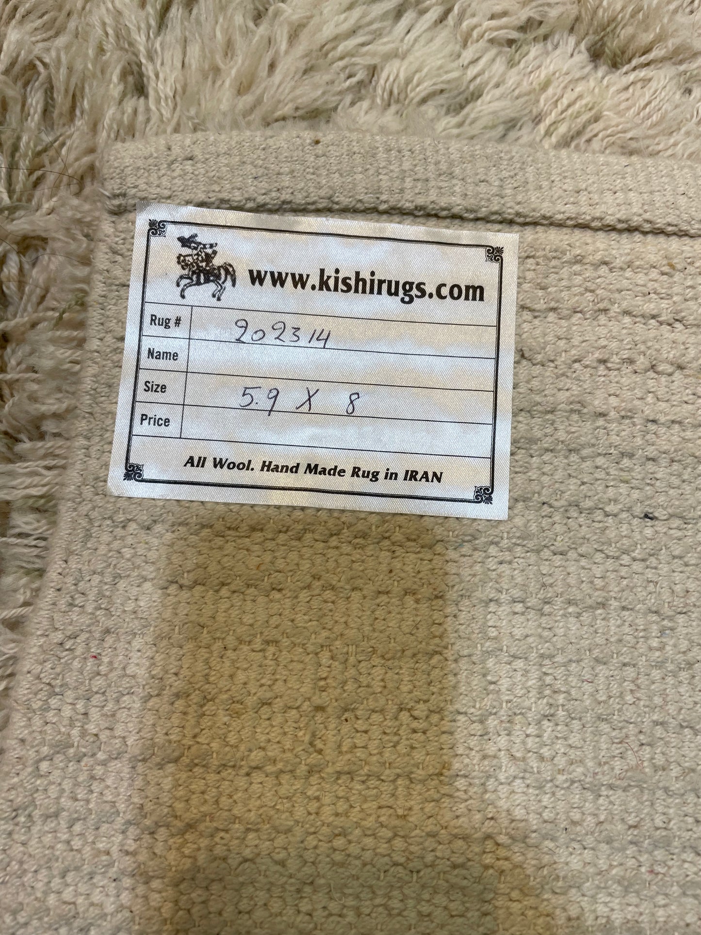 Hand-Knotted Wool Rug Moroccan 5'9" x 8'