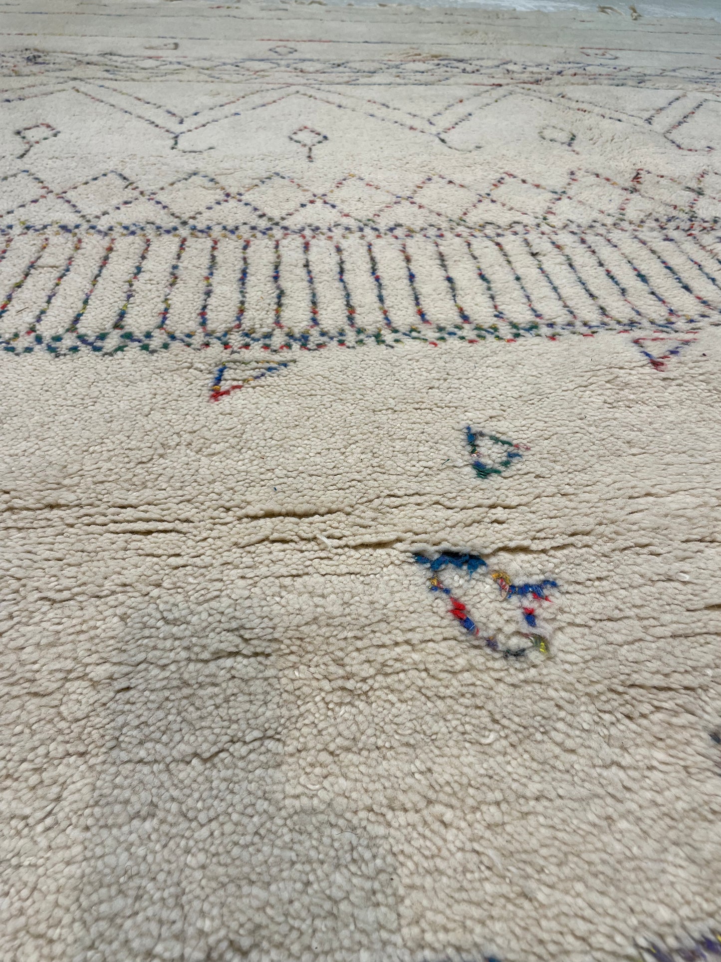 Hand-Knotted Wool Rug Moroccan 8'2" x 9'7"
