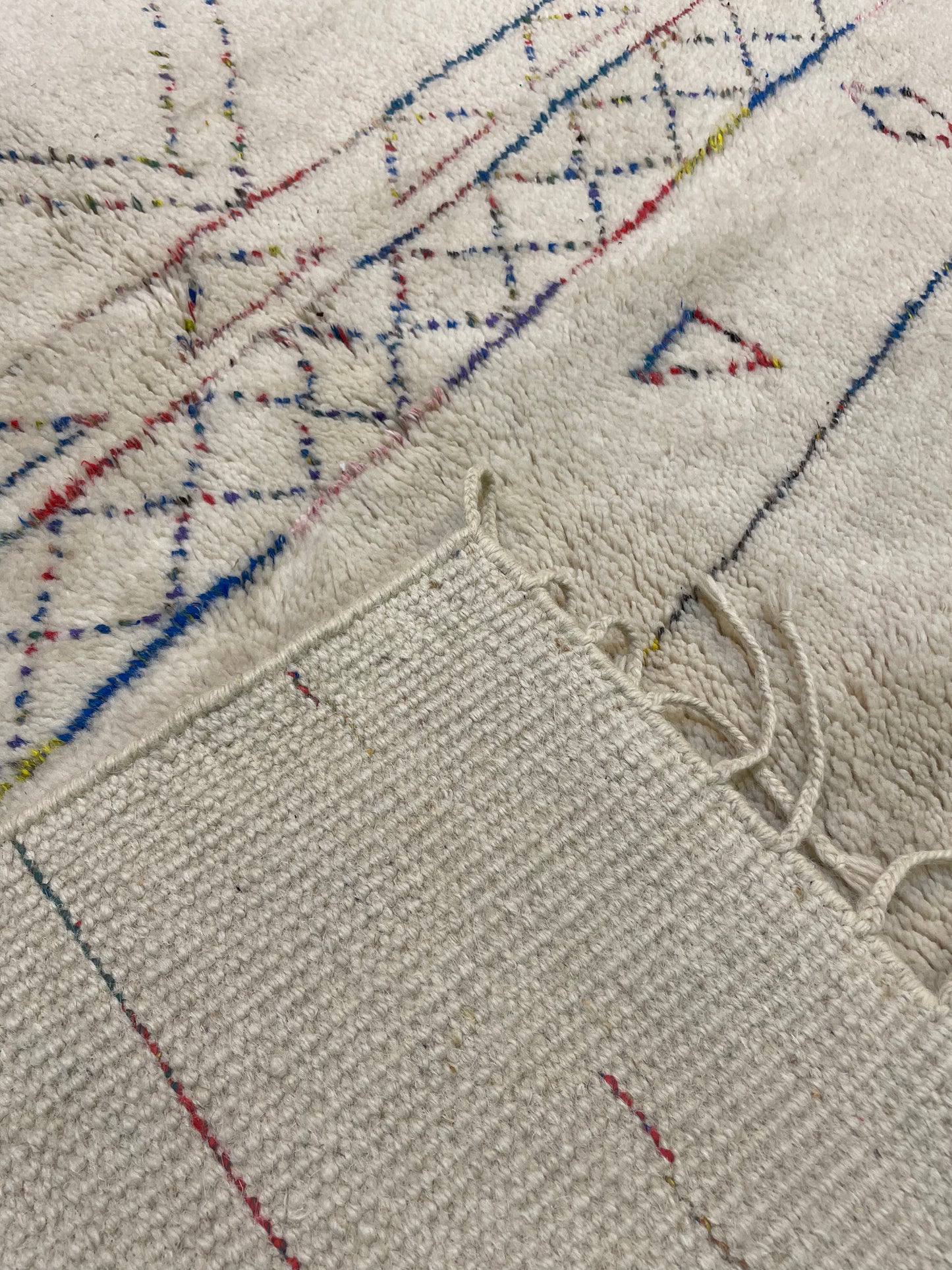 Hand-Knotted Wool Rug Moroccan 8'2" x 9'7"