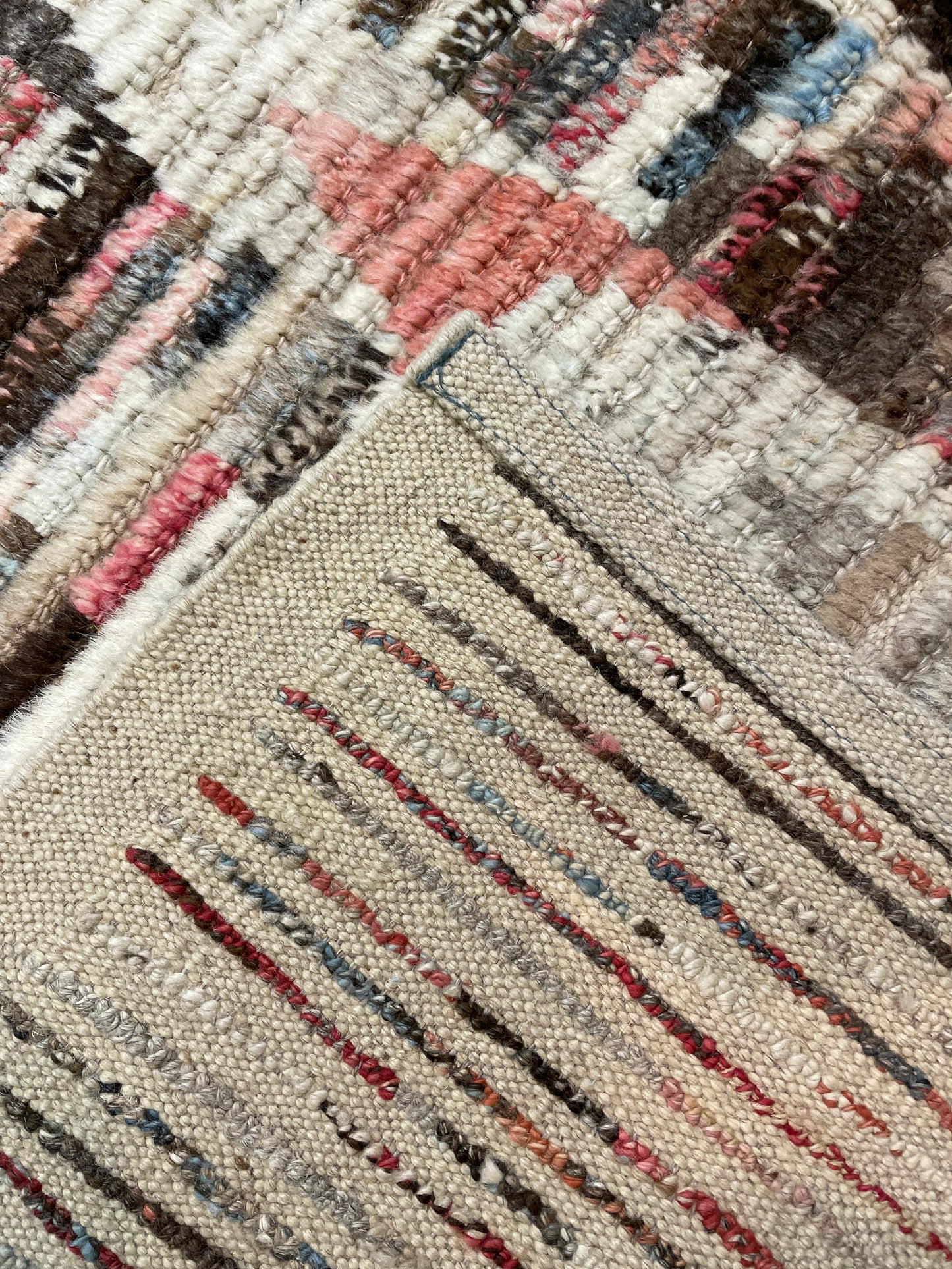 Hand-Knotted Wool Rug Moroccan 8' x 11'