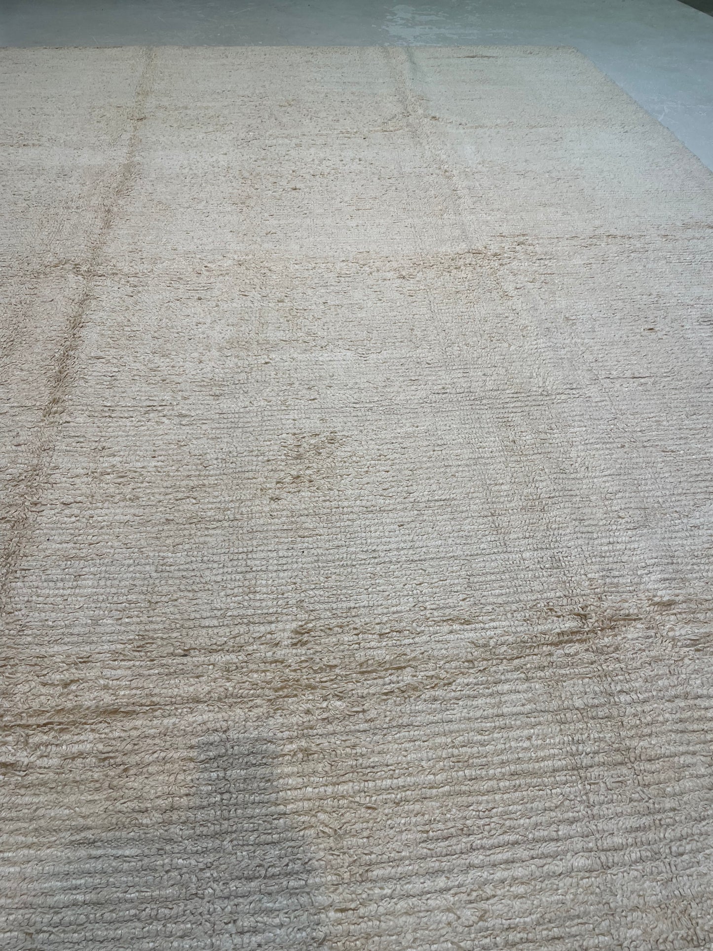 Hand-Knotted Wool Rug Turkish Oushak 9'5" x 13'1"
