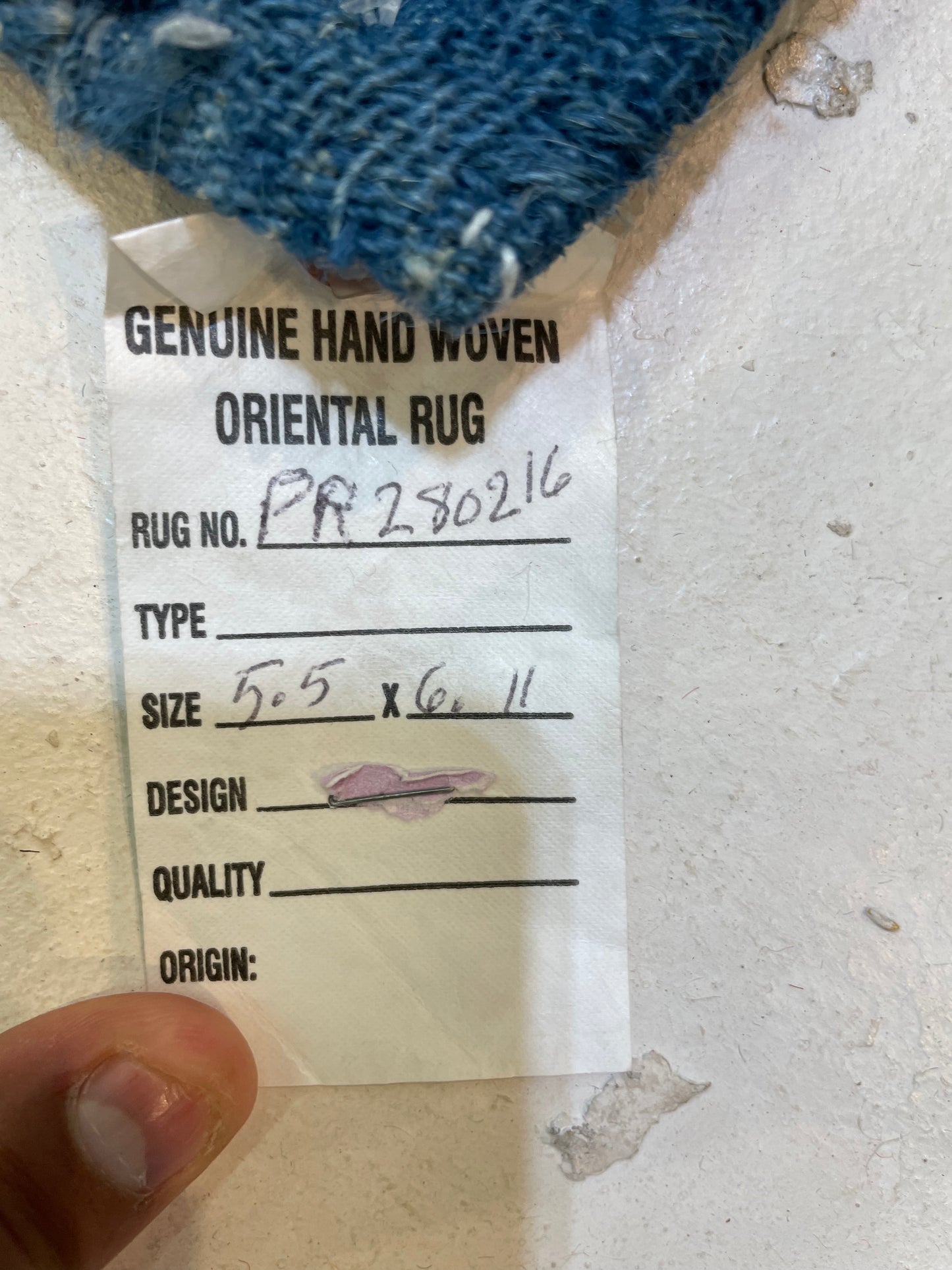 Hand-Knotted Wool Rug Turkish Oushak 5'5" x 6'11"