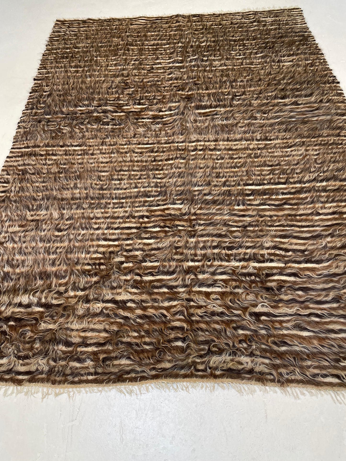 Hand-Knotted Wool Rug Turkish Oushak 4'3" x 6'