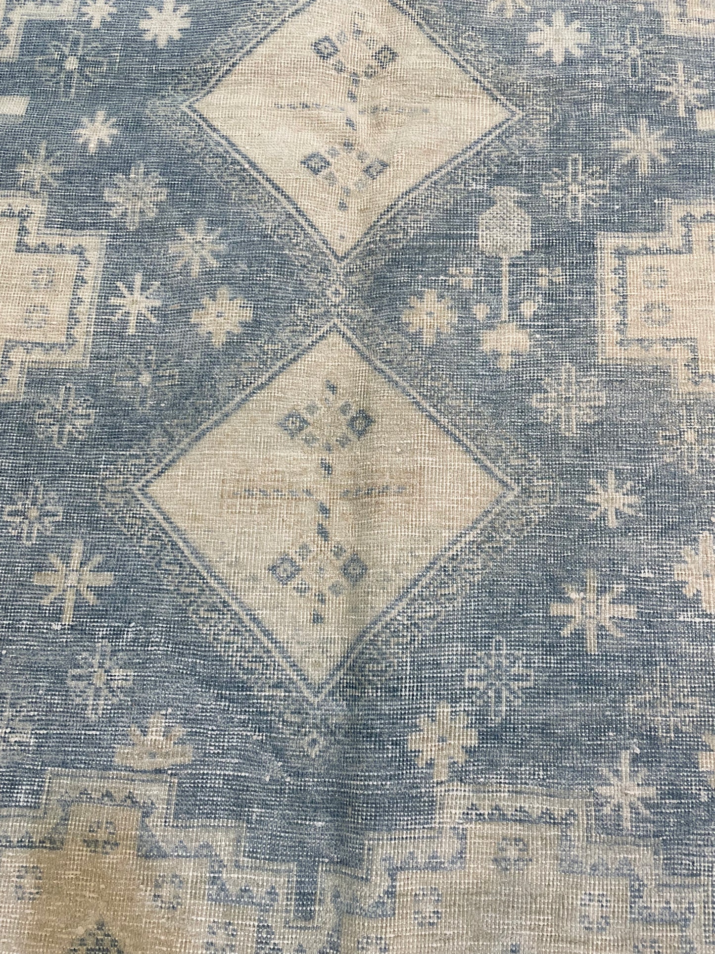 Hand-Knotted Wool Rug Turkish Oushak 5'4" x 7'5"