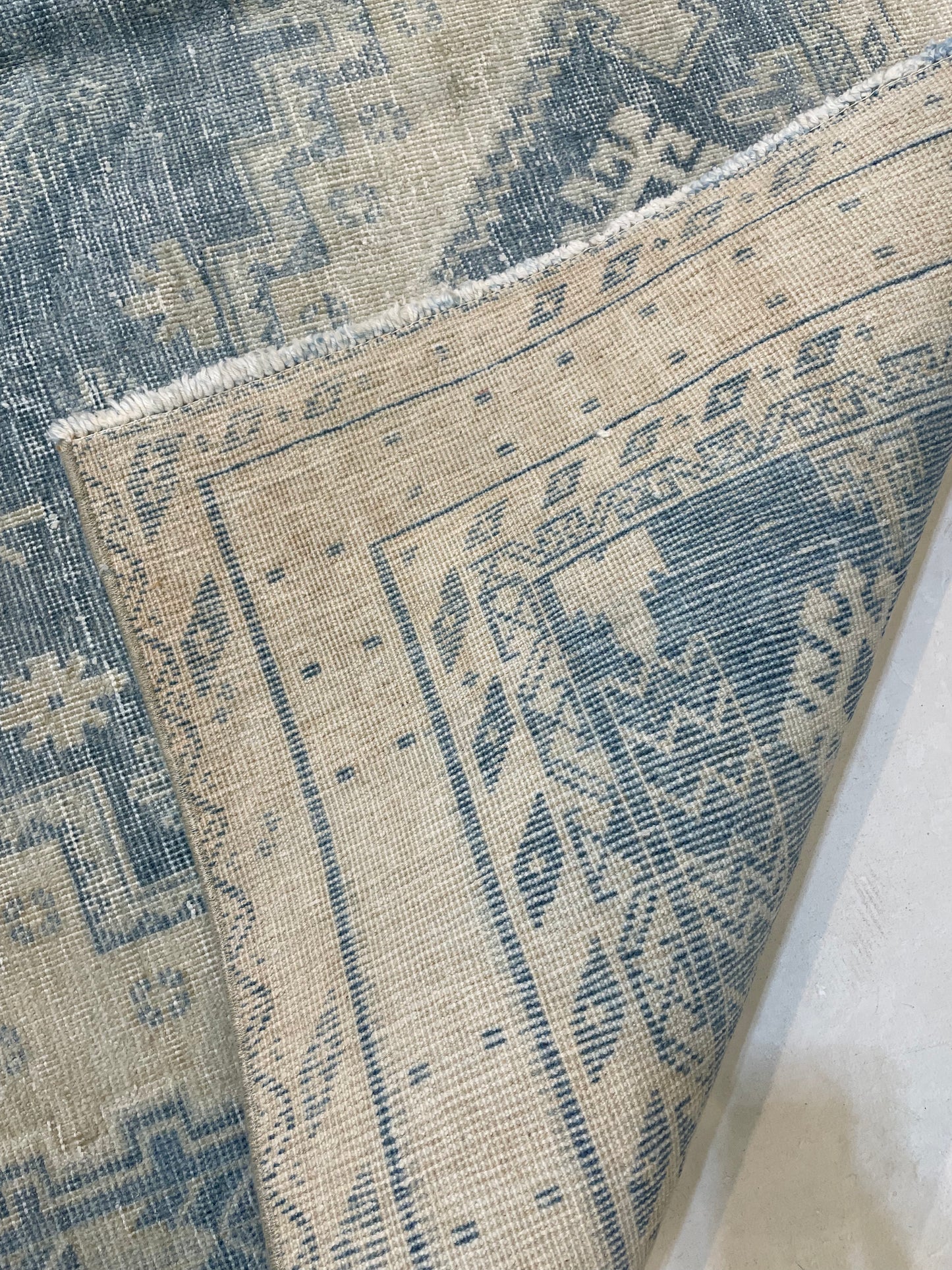 Hand-Knotted Wool Rug Turkish Oushak 5'4" x 7'5"