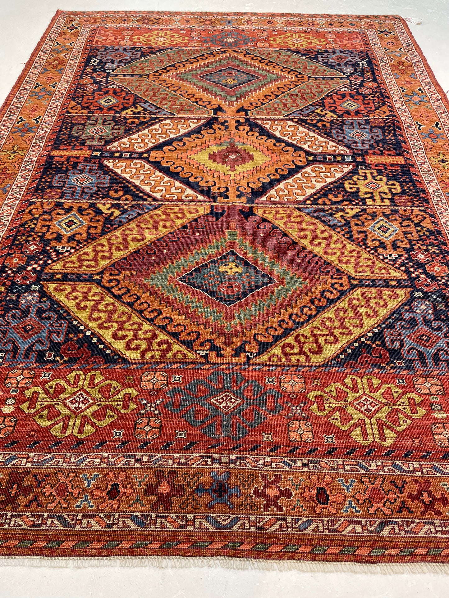 Hand-Knotted Wool Rug Turkish Oushak 5'7" x 7'11"