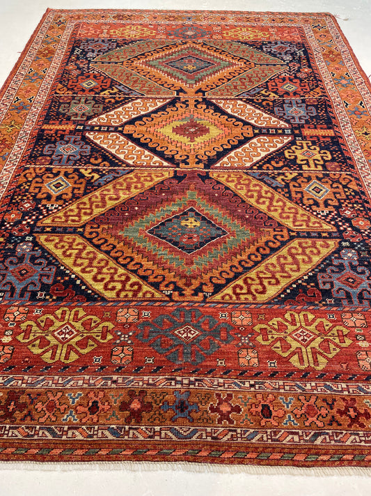 Hand-Knotted Wool Rug Turkish Oushak 5'7" x 7'11"