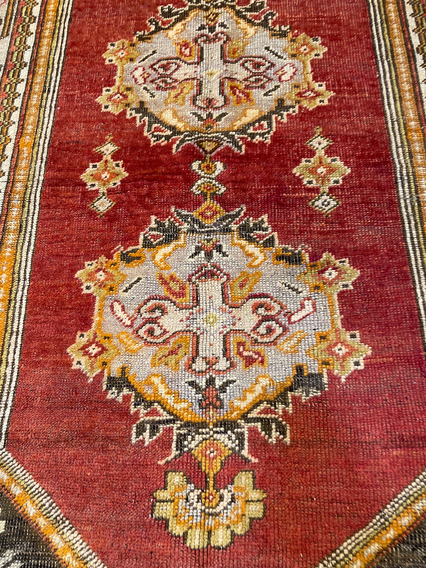 Hand-Knotted Wool Rug Turkish Oushak 3'10" x 5'9"