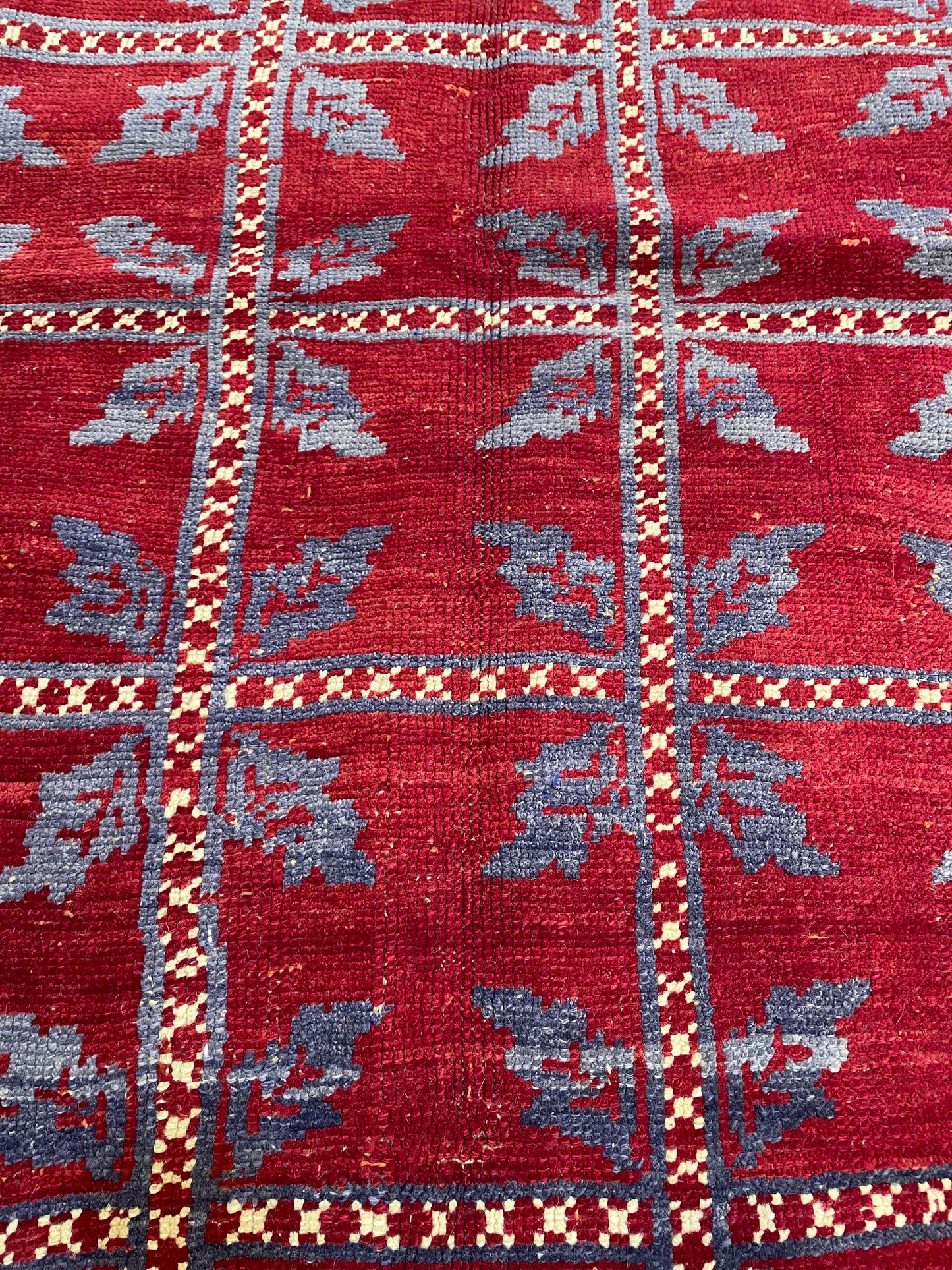 Hand-Knotted Wool Rug Turkish Oushak 4'3" x 6'7"