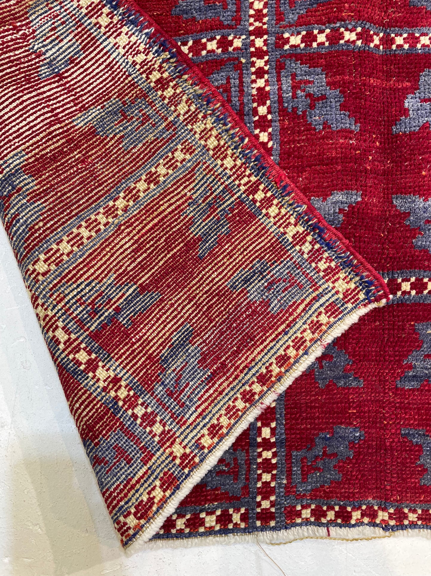 Hand-Knotted Wool Rug Turkish Oushak 4'3" x 6'7"