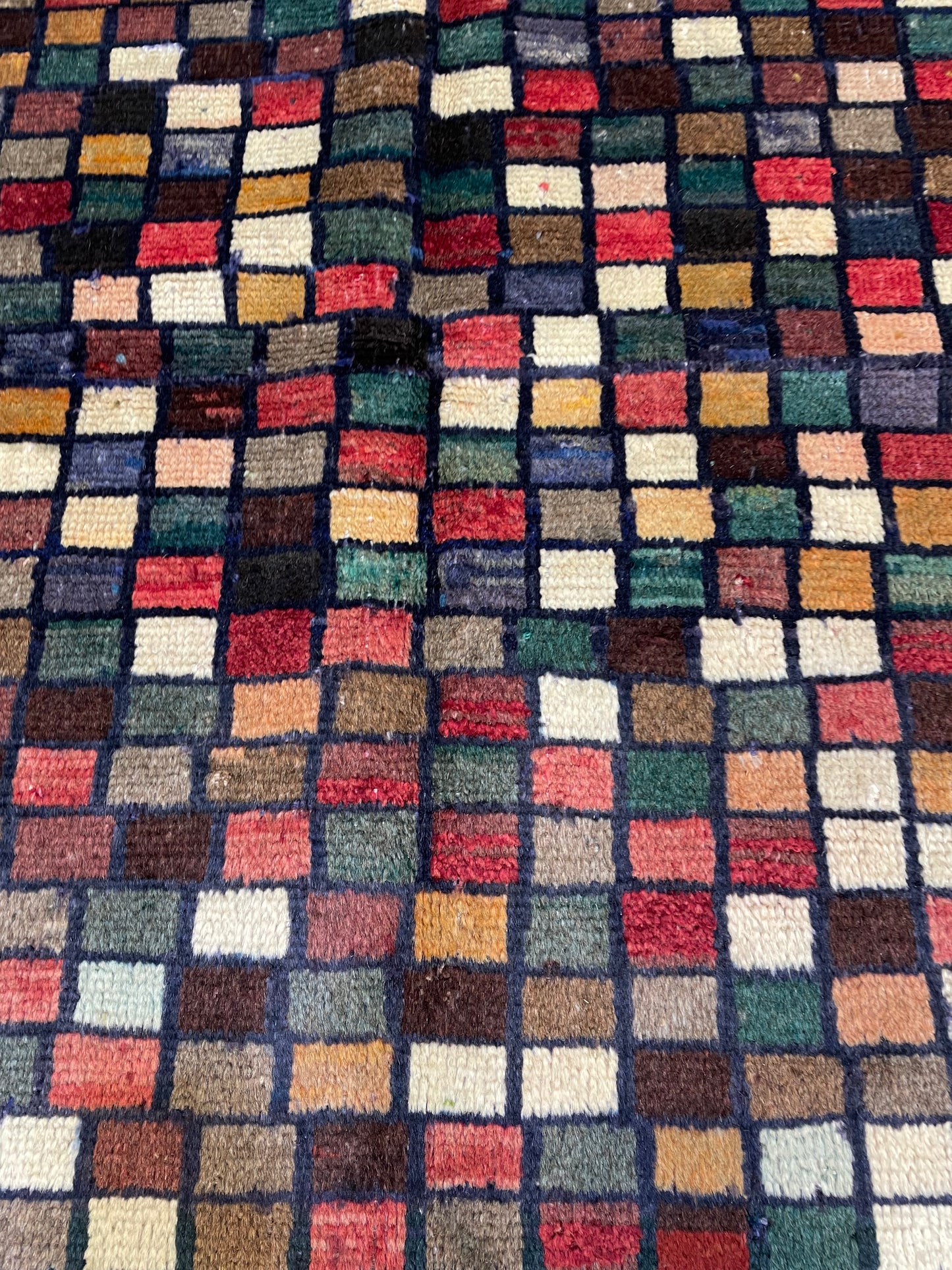 Hand-Knotted Wool Rug Persian Gabeh 4'1" x 6'4"